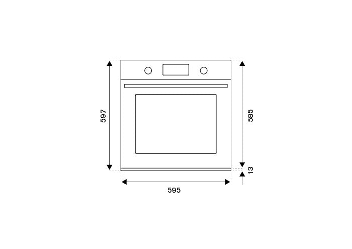 Bertazzoni F609PROESX/N 60cm Built-In Electric Oven with LED Display - Perfect for Modern Kitchens, Baking & Roasting