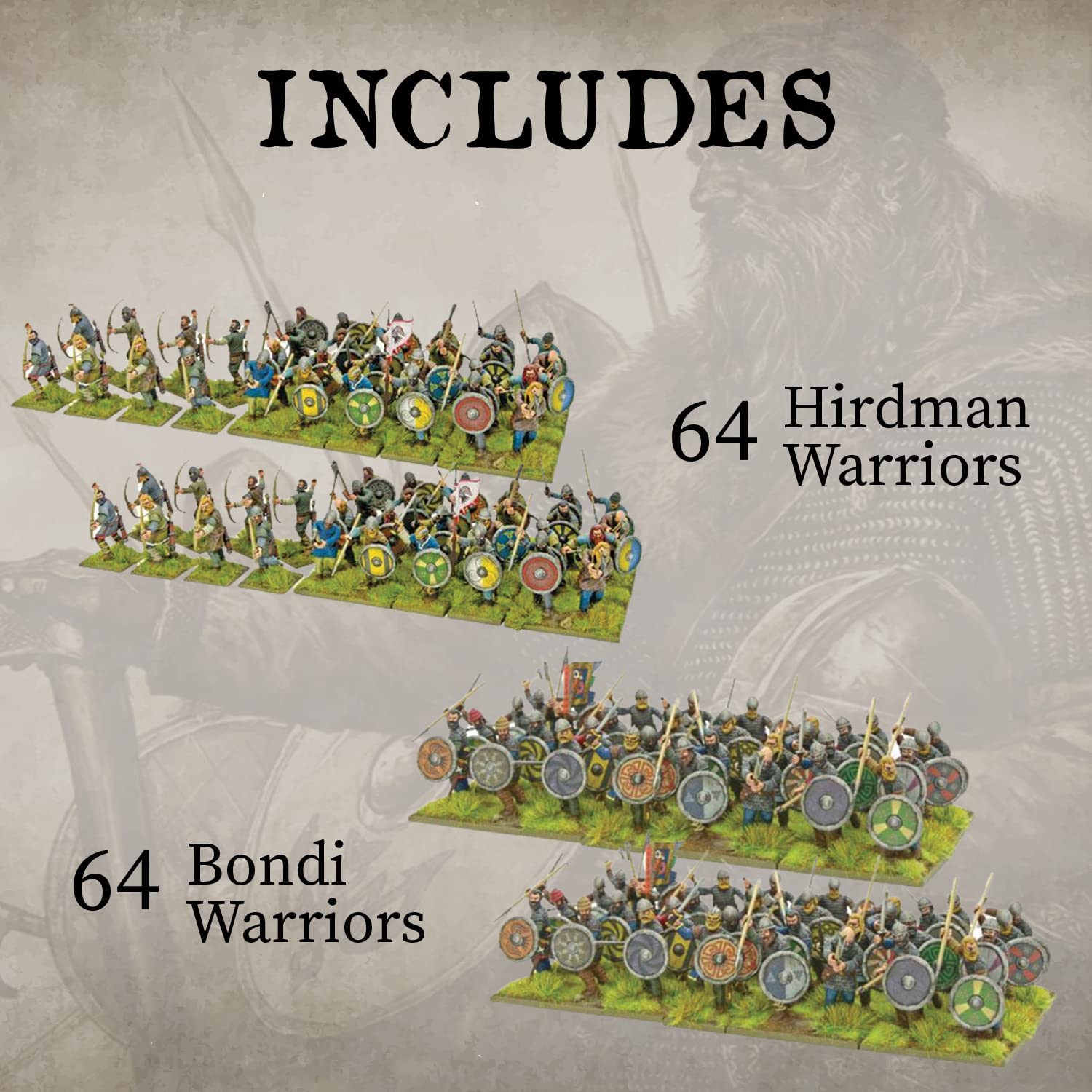 Wargames Delivered Hail Caesar - Viking Starter Army 28mm Miniatures Set | Roman & Greek Tabletop War Game Figures | DND Miniatures by Warlord Games | Perfect for Wargaming Battles & RPG Campaigns