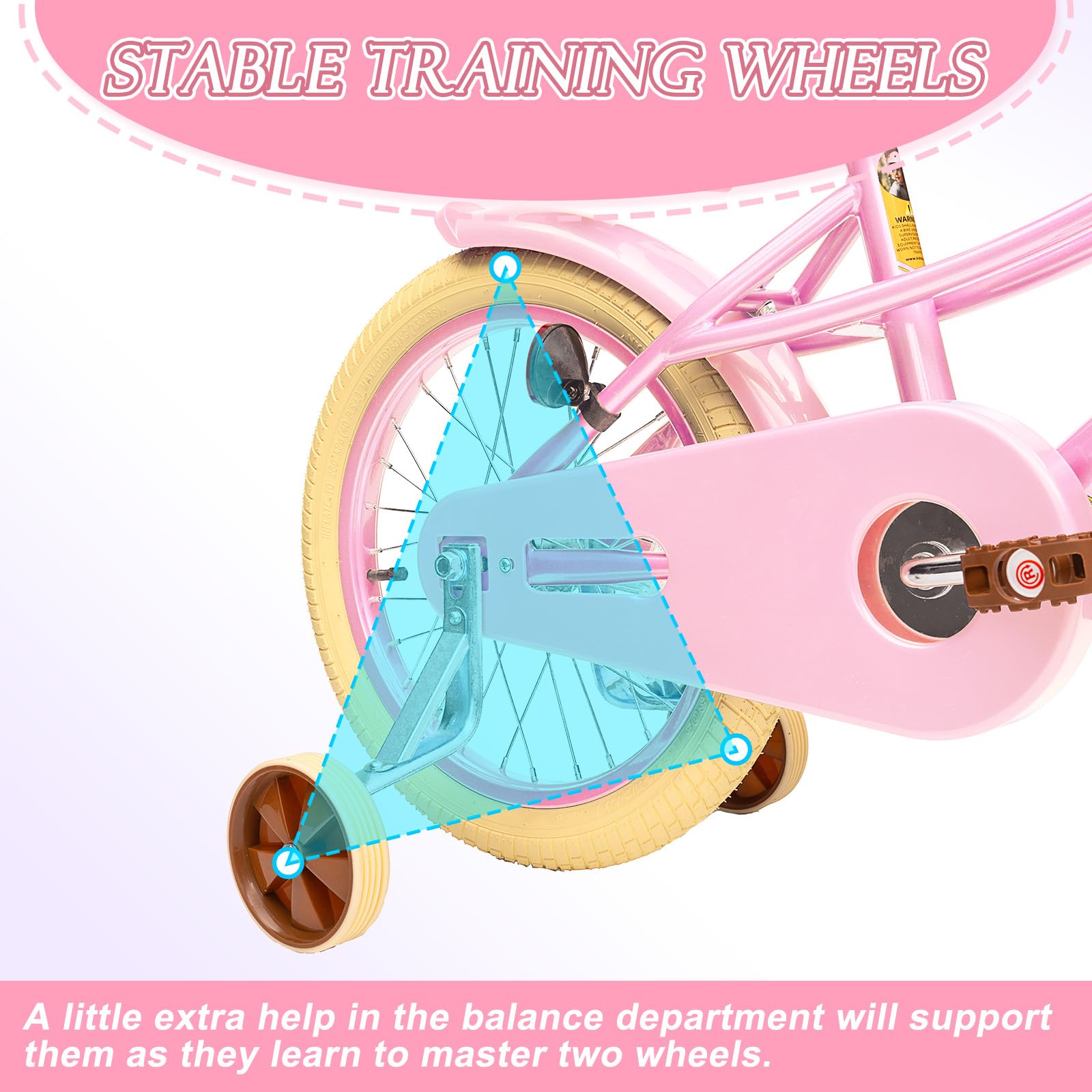 **67i Girls & Boys Toddler Bike - 12, 14, 16, 20 Inch Kids Bicycle for Ages 2-12 Years - Adjustable Training Wheels, Basket & Doll Seat - Perfect for Outdoor Play, Park Rides & Neighborhood Adventures**