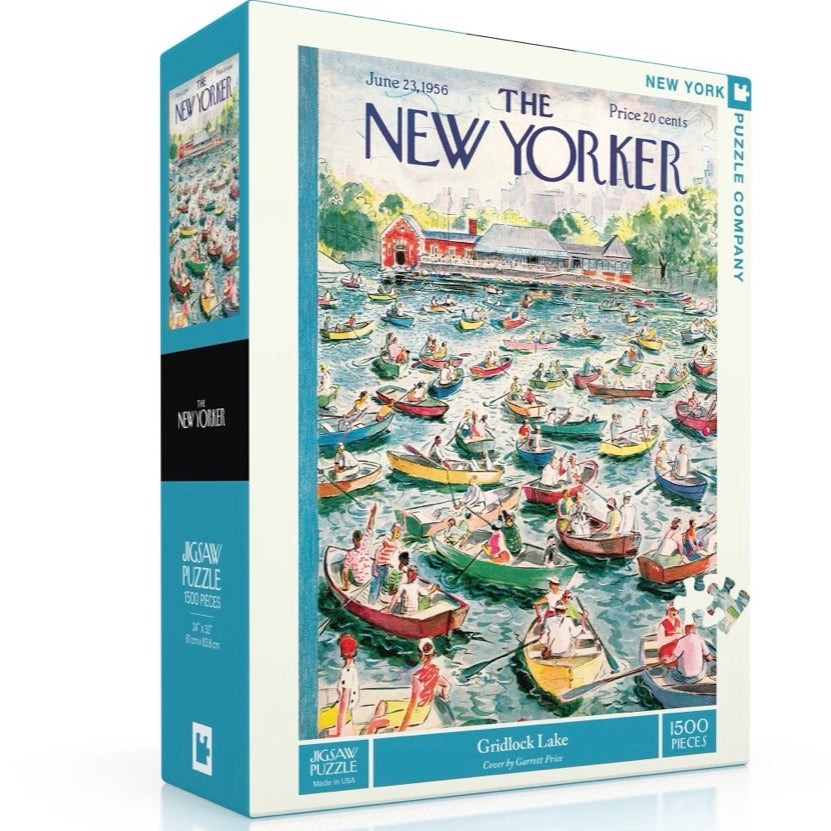 Gridlock Lake 1,500 Piece Jigsaw Puzzle for Adults - Challenging Landscape Puzzle for Family Game Night & Relaxation