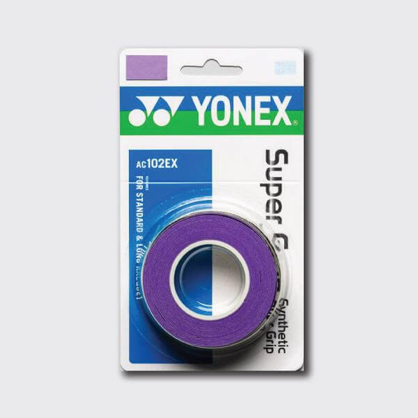 Yonex AC102 Super Grap Overgrip for Badminton & Tennis - 3 Pack | Non-Slip, Sweat-Absorbent Grip Tape | Perfect for Enhanced Control & Comfort During Matches & Training