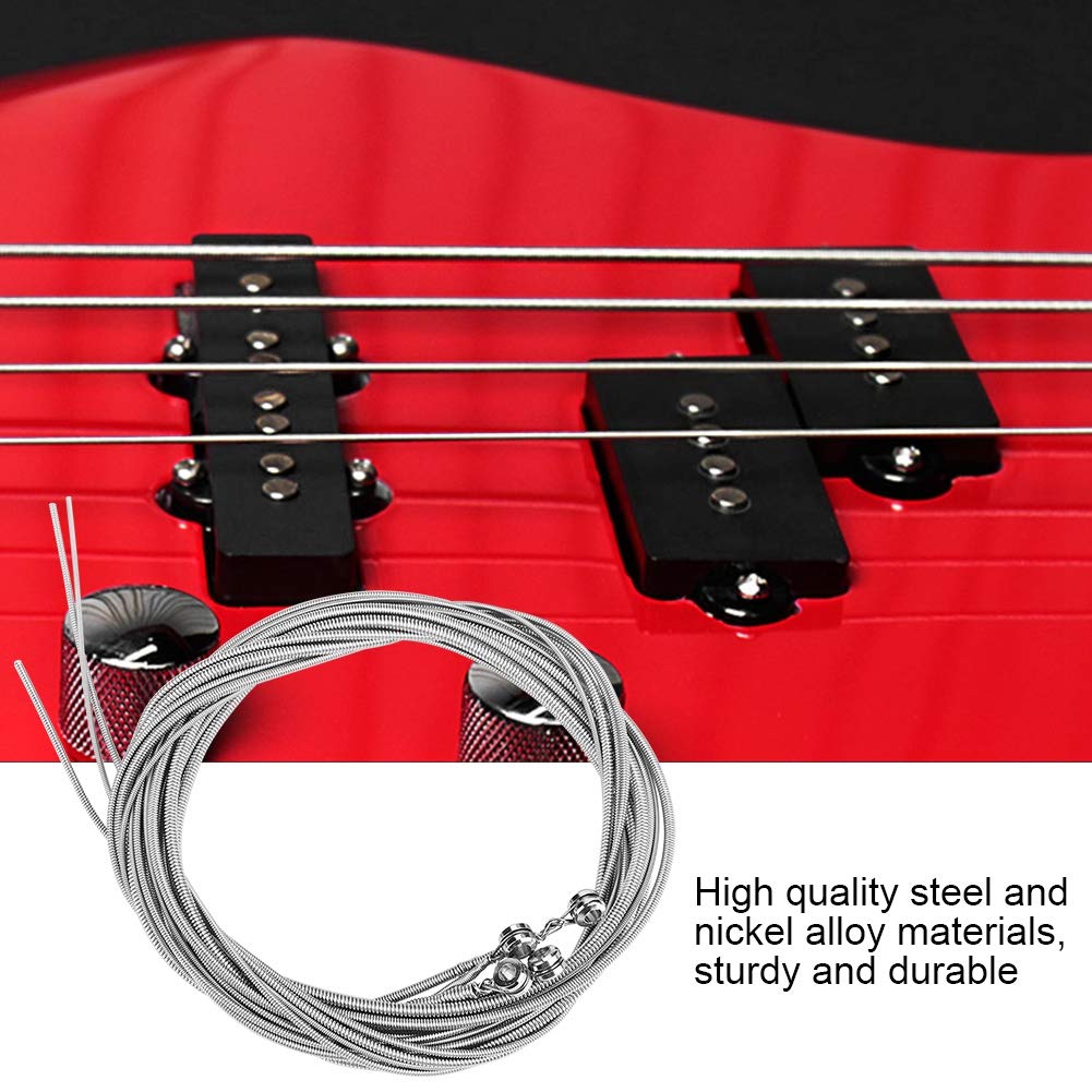 Premium 4-String Bass Guitar Strings - High-Quality Steel & Alloy for Electric Bass - Enhanced Tone & Durability - Perfect for Live Performances, Studio Recording & Practice Sessions