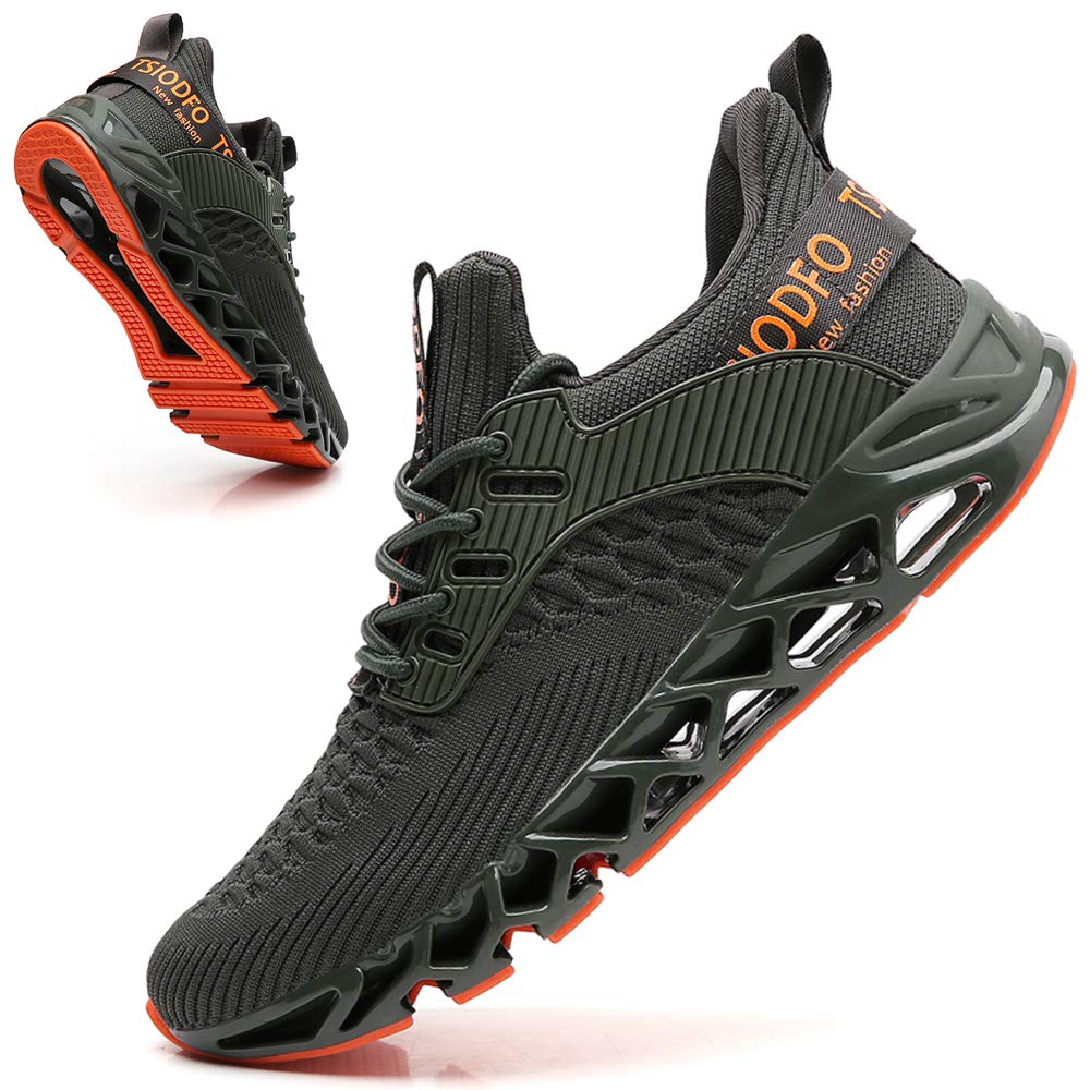 TSIODFO Men's Athletic Sneakers - Lightweight Running Shoes for Walking, Tennis & Gym Workouts - Breathable Comfort for Casual Wear & Sports Activities