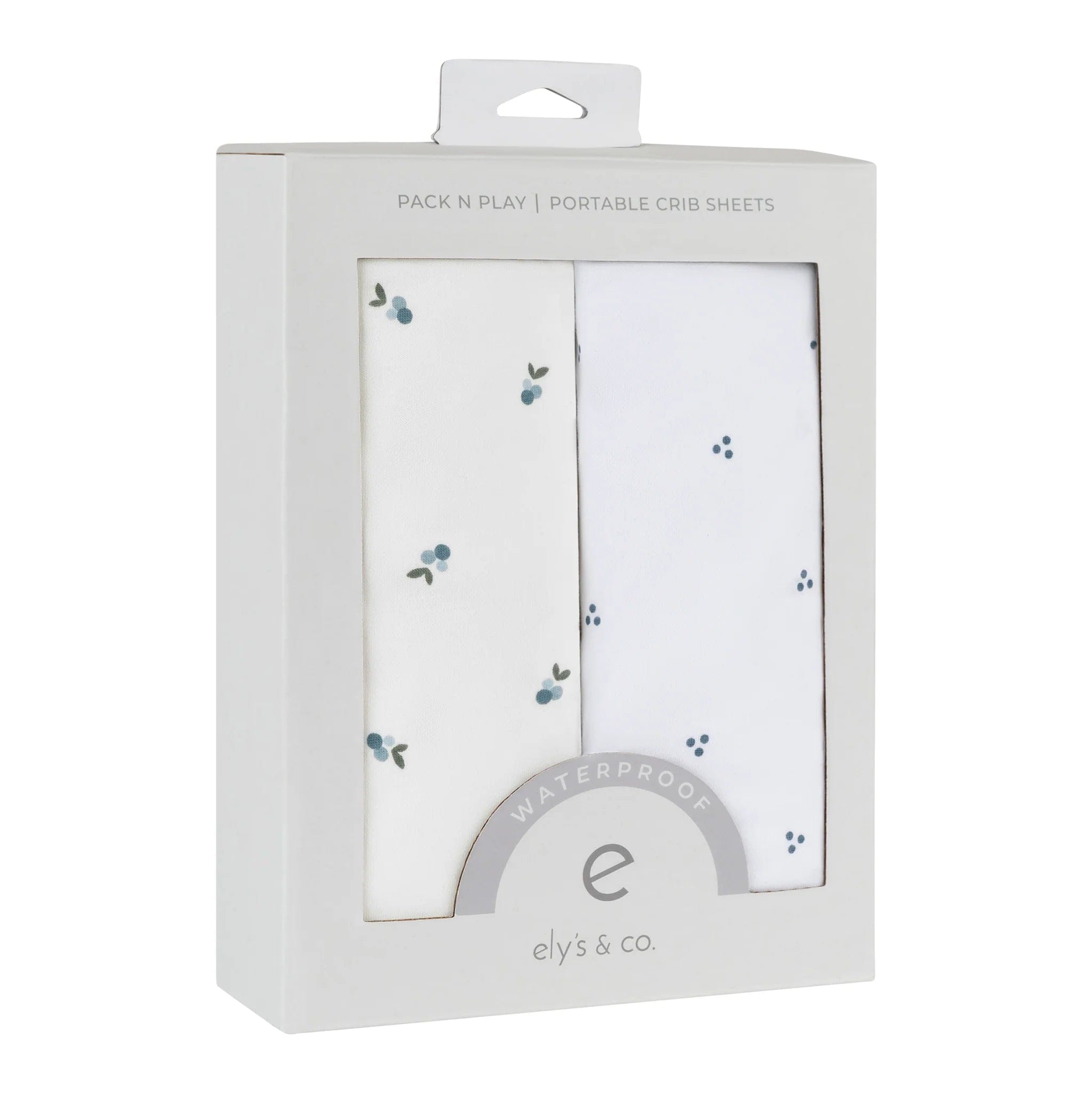 Elys & Co 2 Pack Waterproof Pack and Play Sheets - Soft, Breathable Crib Mattress Protector for Baby's Nursery & Travel | Perfect for Daycare, Playtime & Overnight Stays