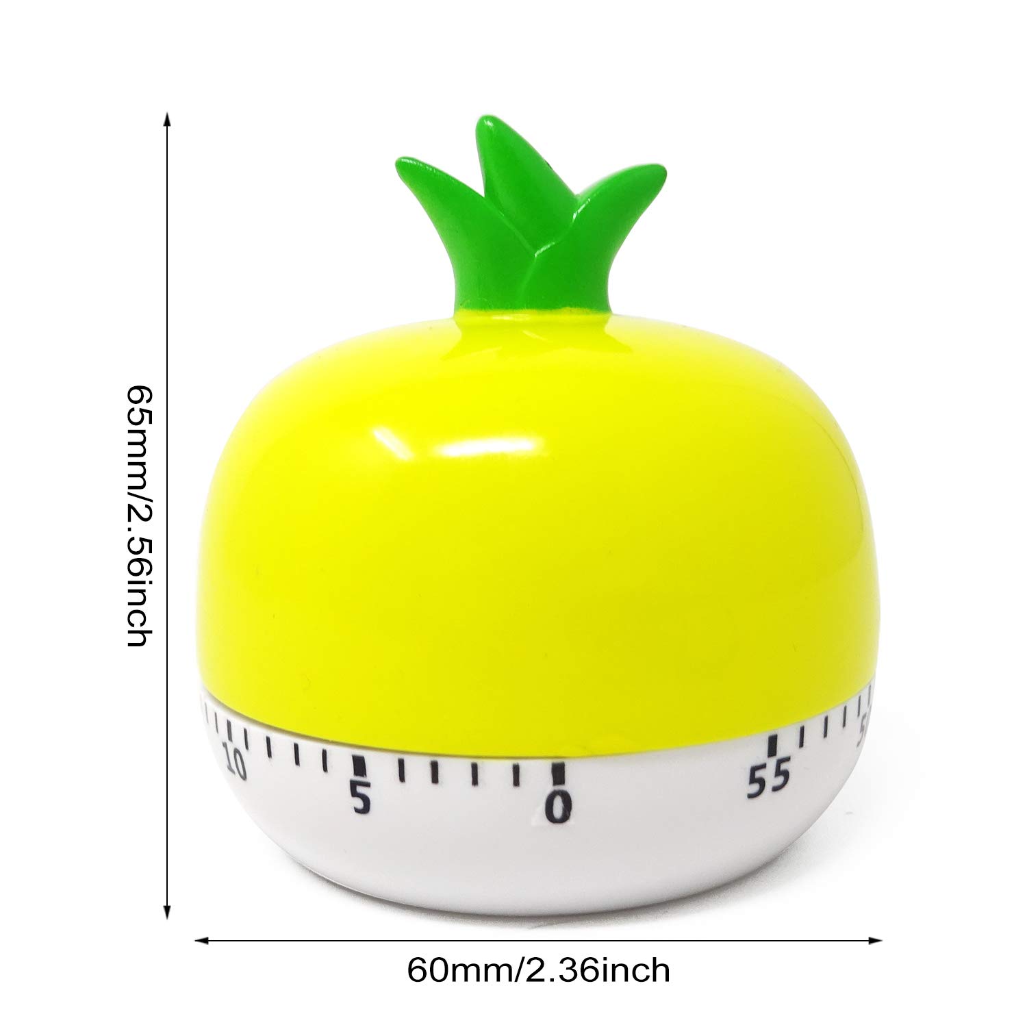 Yueton 60-Minute Cute Vegetable-Shaped Kitchen Timer - Mechanical Cooking Alarm Clock for Baking, Home Decor & Office Desk Accessory (Perfect for Cooking, Baking, Classroom & Gift Giving)