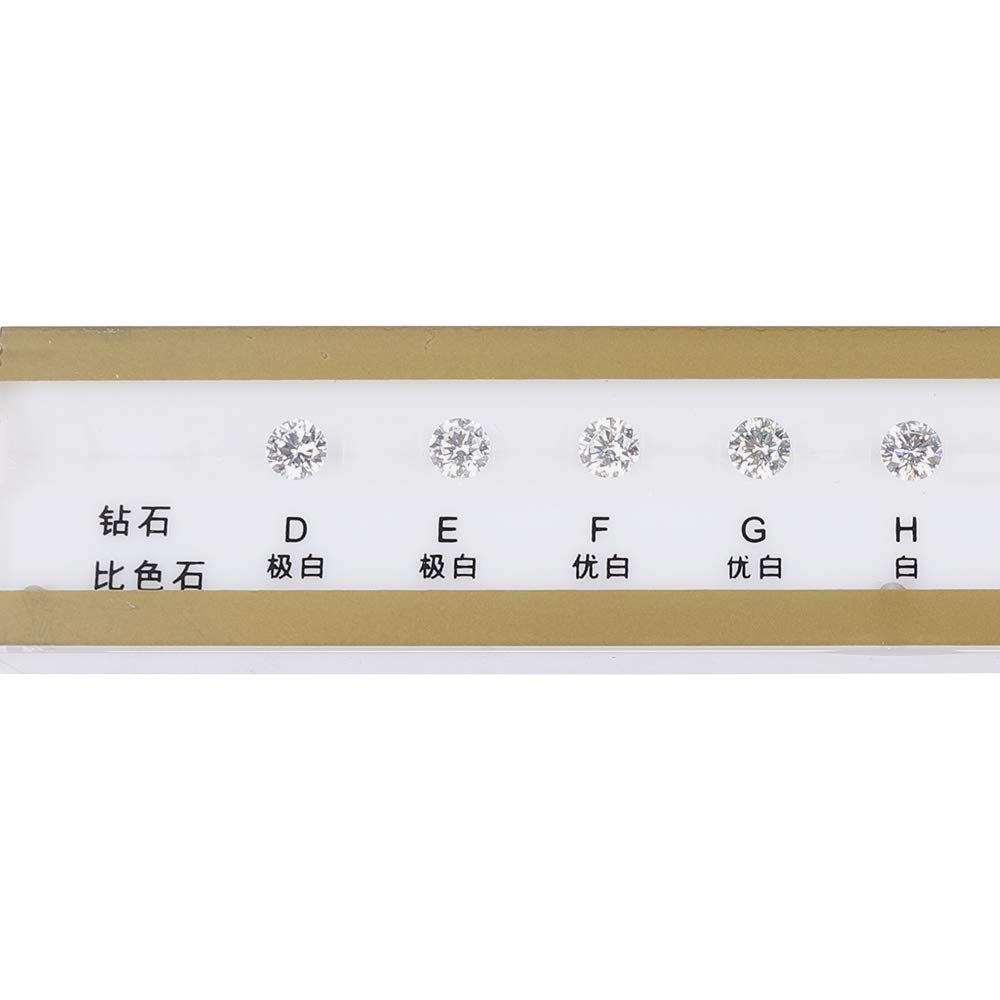 10CT Diamond Color Grading Grader Set - Professional D-M Color Tester Tool with 6.5mm White Diamonds for Jewelry Appraisal, Gemstone Evaluation & Diamond Certification (Ideal for Jewelers, Gemologists & Diamond Traders)