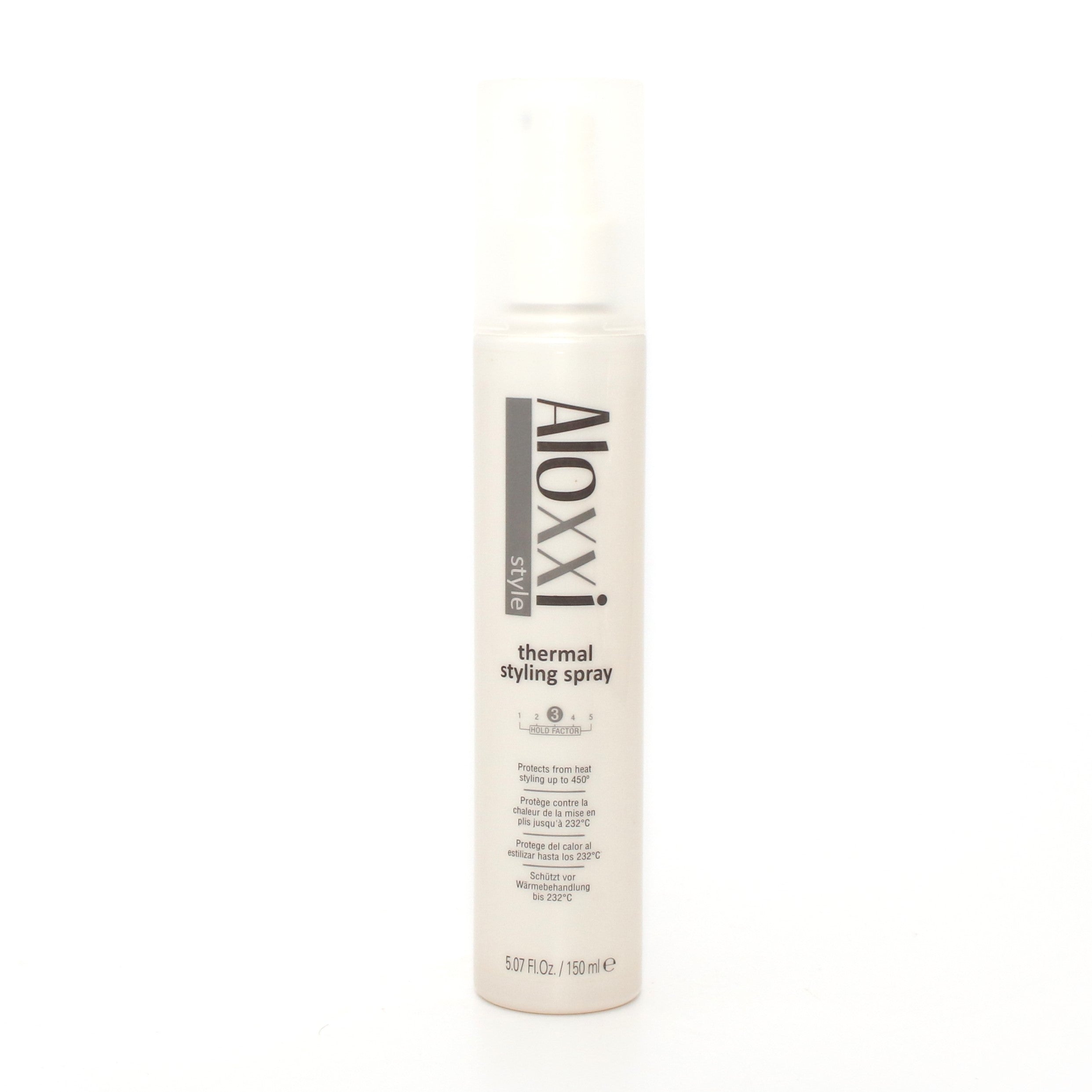 Aloxxi Style Hold 3 Thermal Styling Spray 5.07 oz - Heat Protectant Hair Spray for Frizz Control & Shine - Perfect for Blowouts, Curling & Straightening