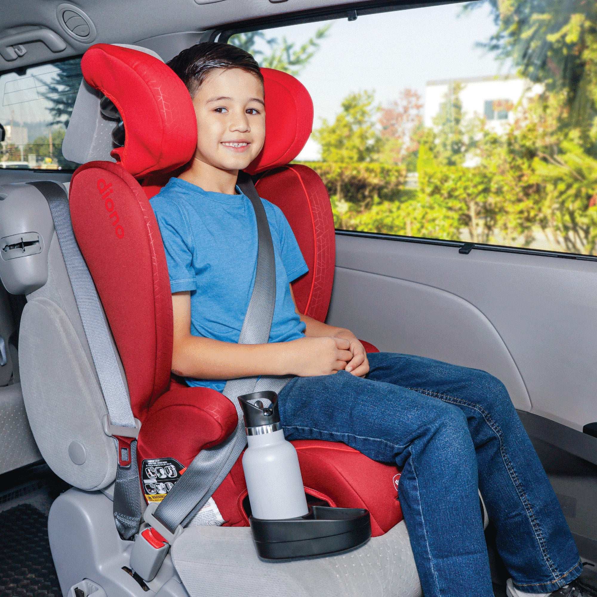 Diono Monterey 2XT Booster Car Seat for Kids - High Back Convertible Car Seat with Side Impact Protection, for Children 40-120 lbs - Perfect for School, Travel & Road Trips