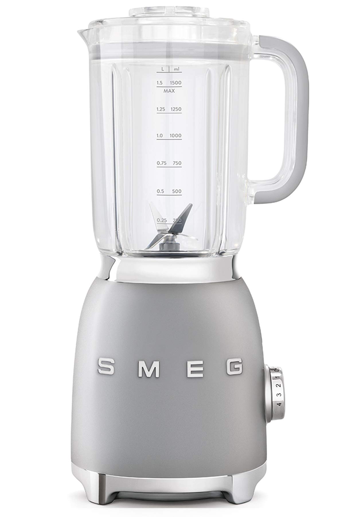 Smeg BLF01SVEU 800W Blender - Powerful Stainless Steel Blender for Smoothies, Juices & Food Prep - Perfect for Home & Professional Kitchens