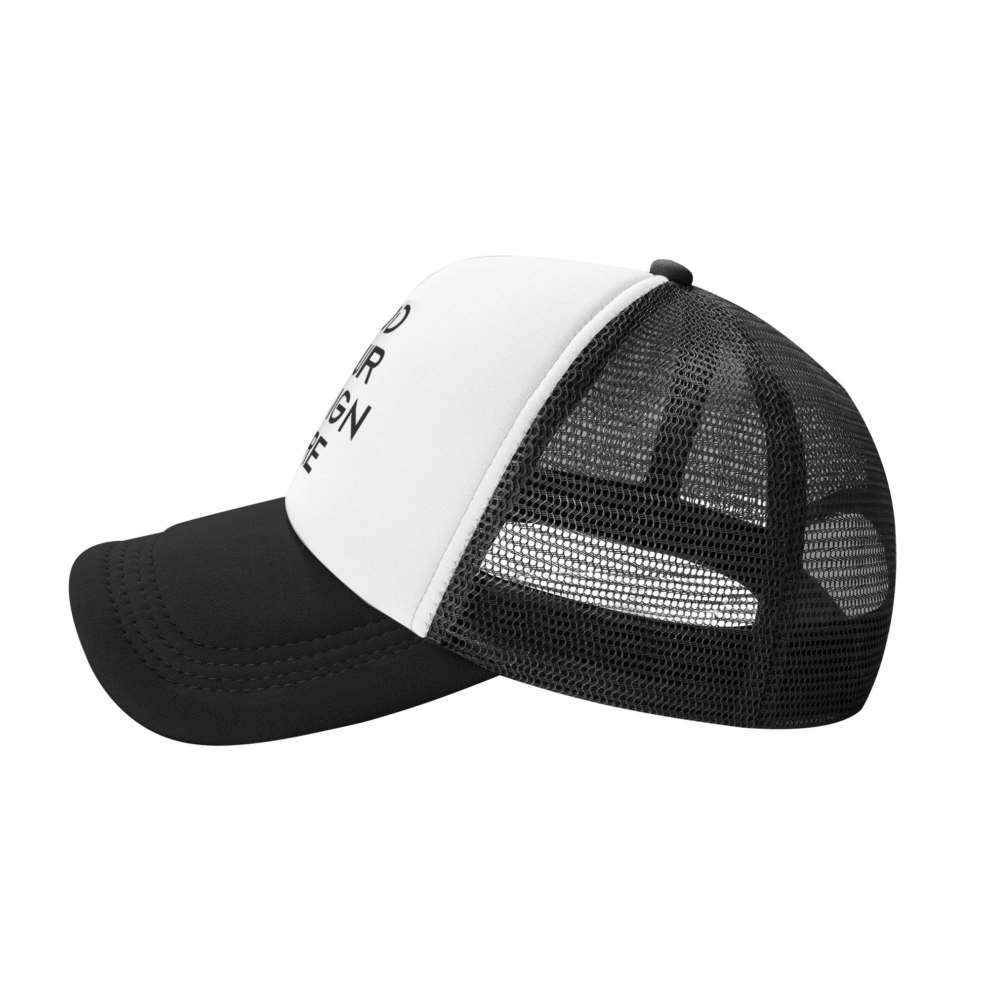 Custom Photo Trucker Hat for Men & Women - Personalized Image, Logo & Text Embroidered Snapback Cap - Perfect for Sports, Outdoor Activities & Gifts