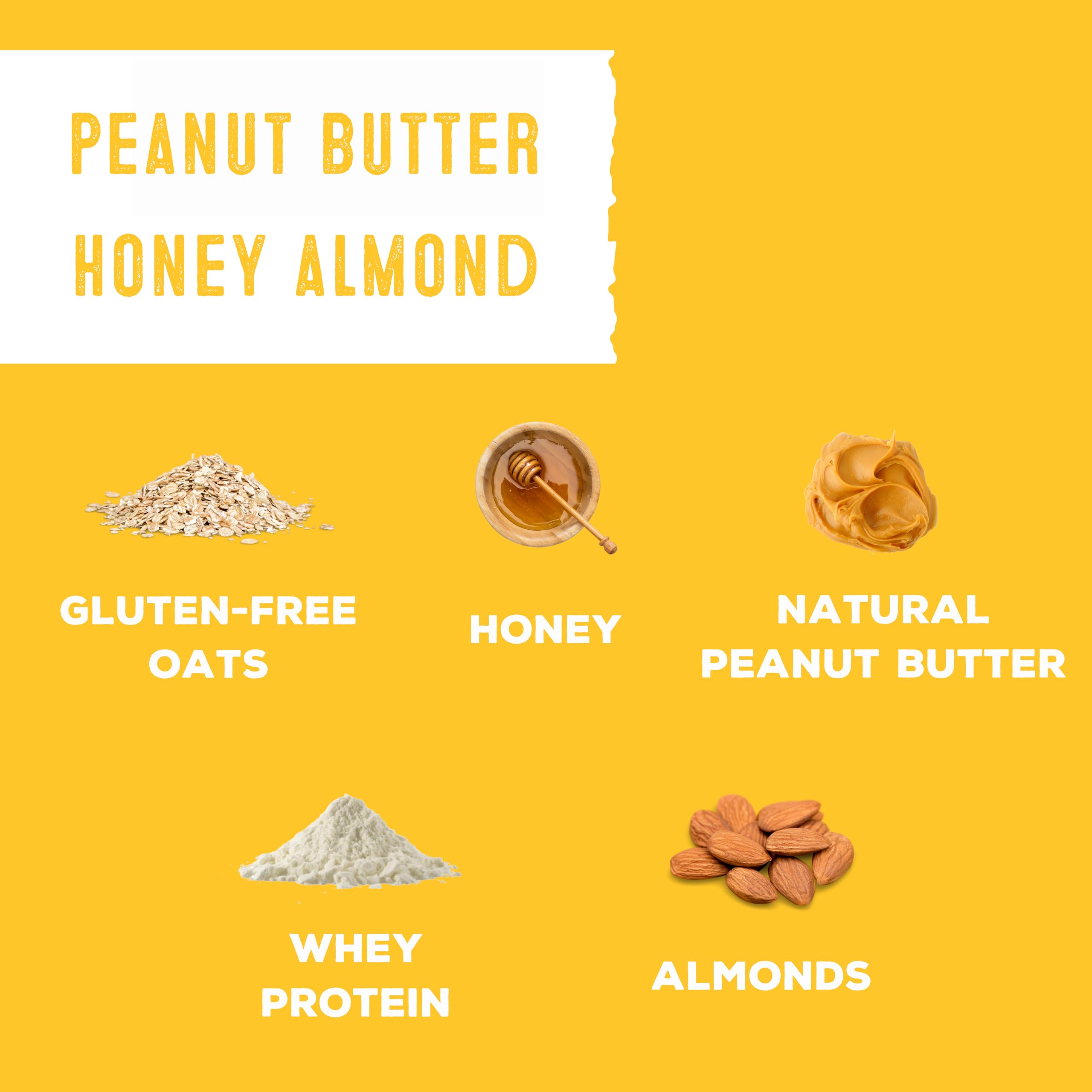 SimplyFUEL Whole Food Protein Balls with Probiotics - Peanut Butter Honey Almond Snacks - 8g Protein, Gluten Free Energy Balls (12 Pack) - Healthy On-the-Go Snack for Workouts, Hiking & Office Breaks