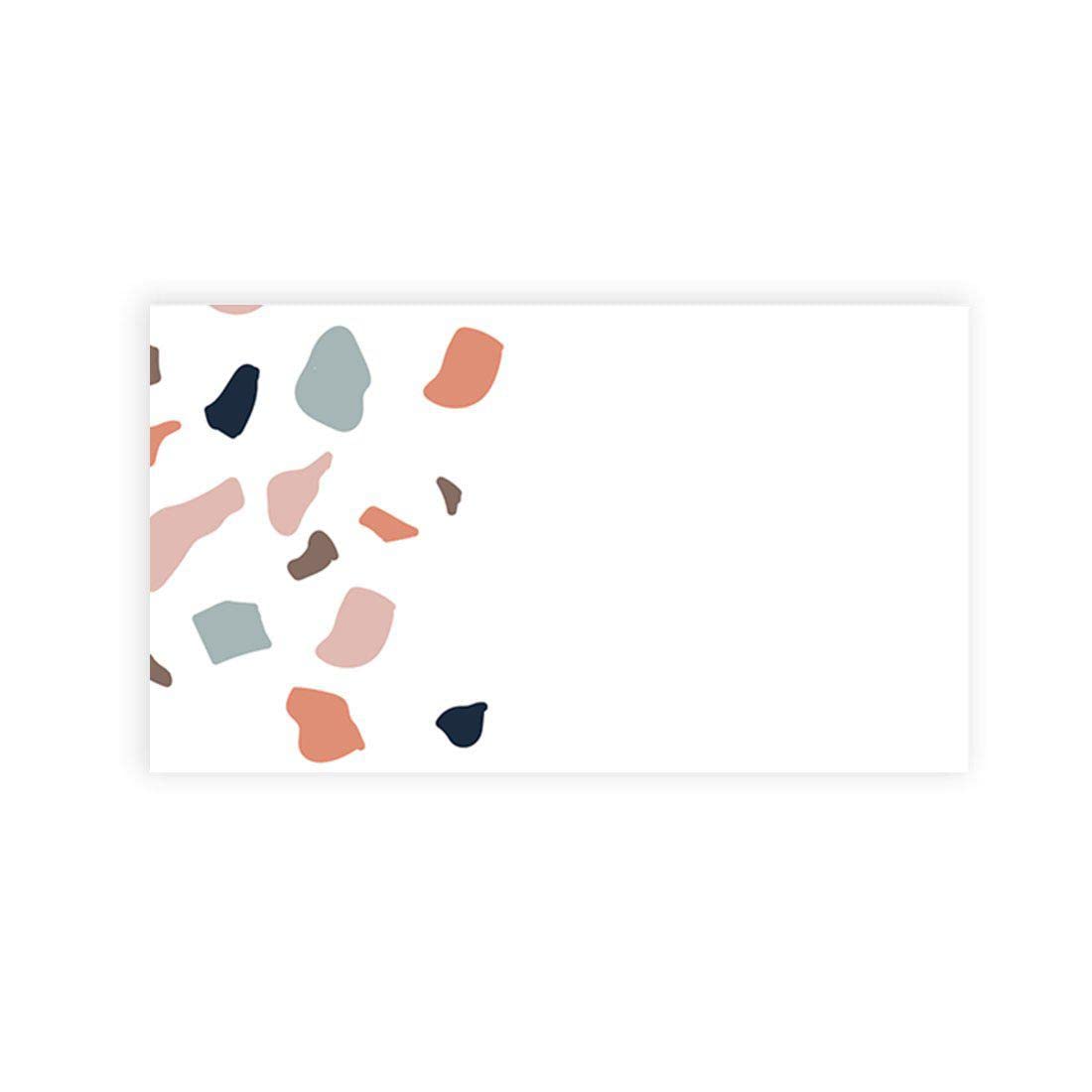Andaz Press Premium Terrazzo Border Wedding Place Cards - 60 Pack (2