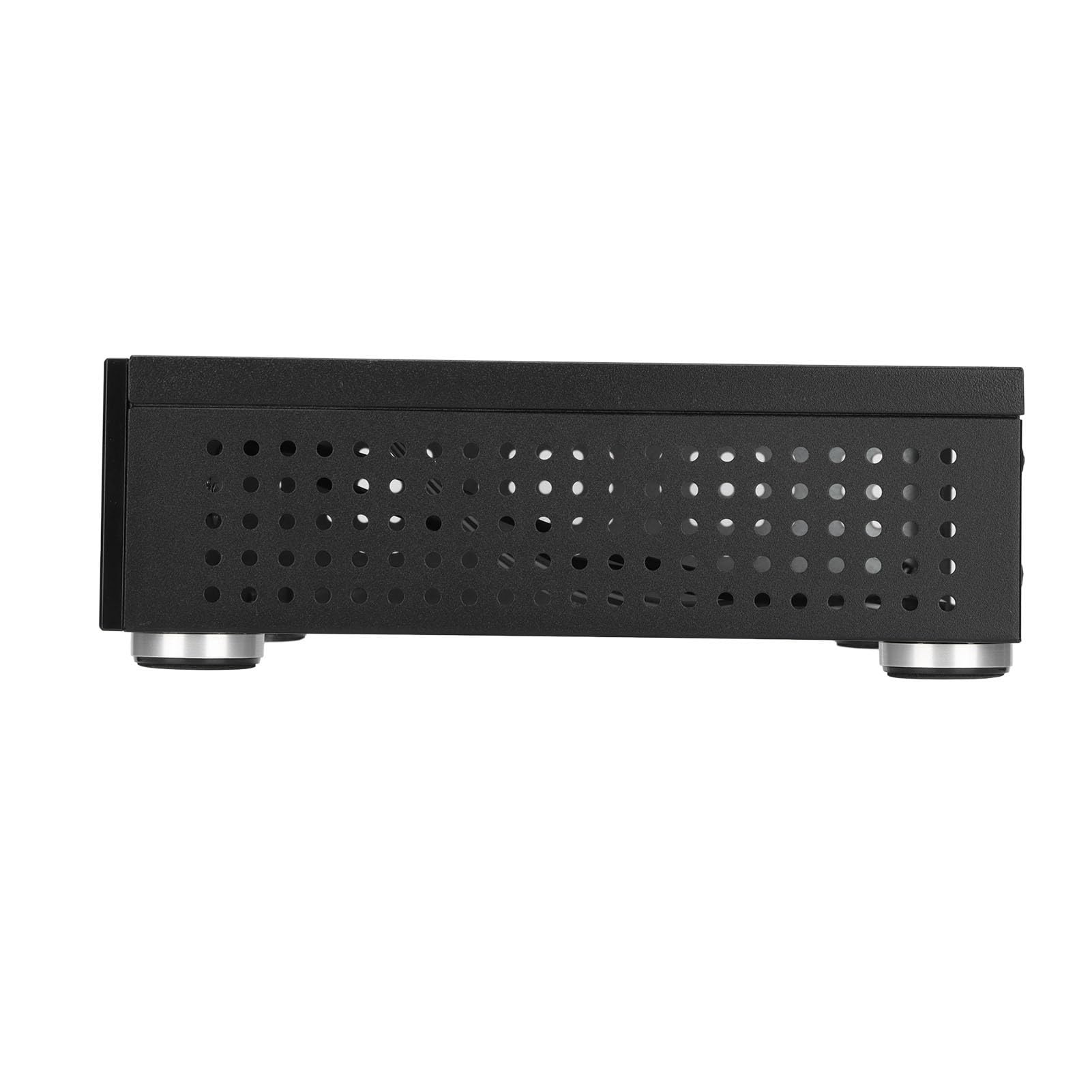 Compact Black Mini HTPC Case - High-Performance Desktop Computer Chassis with Excellent Heat Dissipation for Home Theater PC Builds | Perfect for Gaming, Media Centers & Small Form Factor PCs