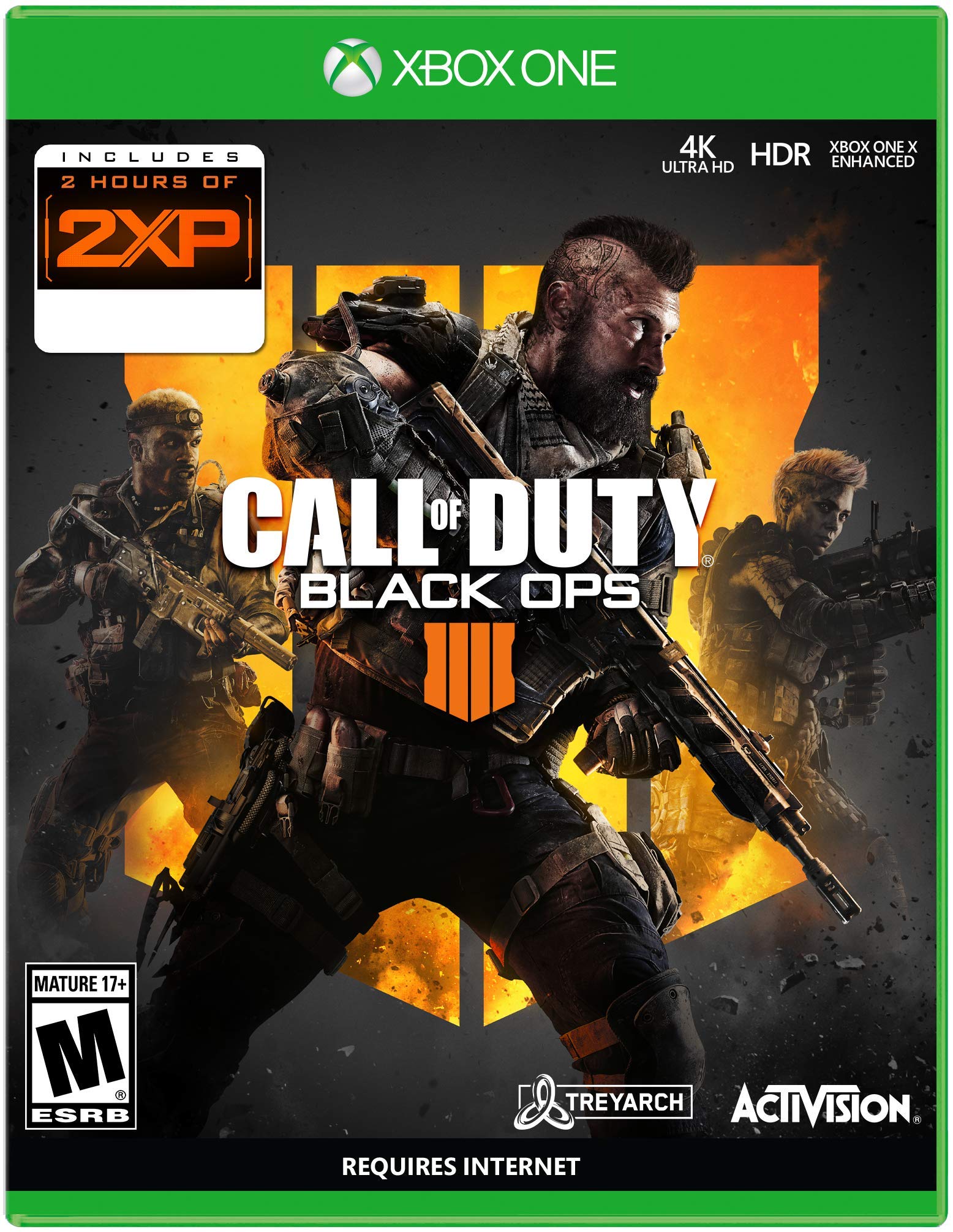 Call of Duty: Black Ops 4 for Xbox One - Bonus 2XP & Exclusive Item | First-Person Shooter Game for Multiplayer & Zombie Modes