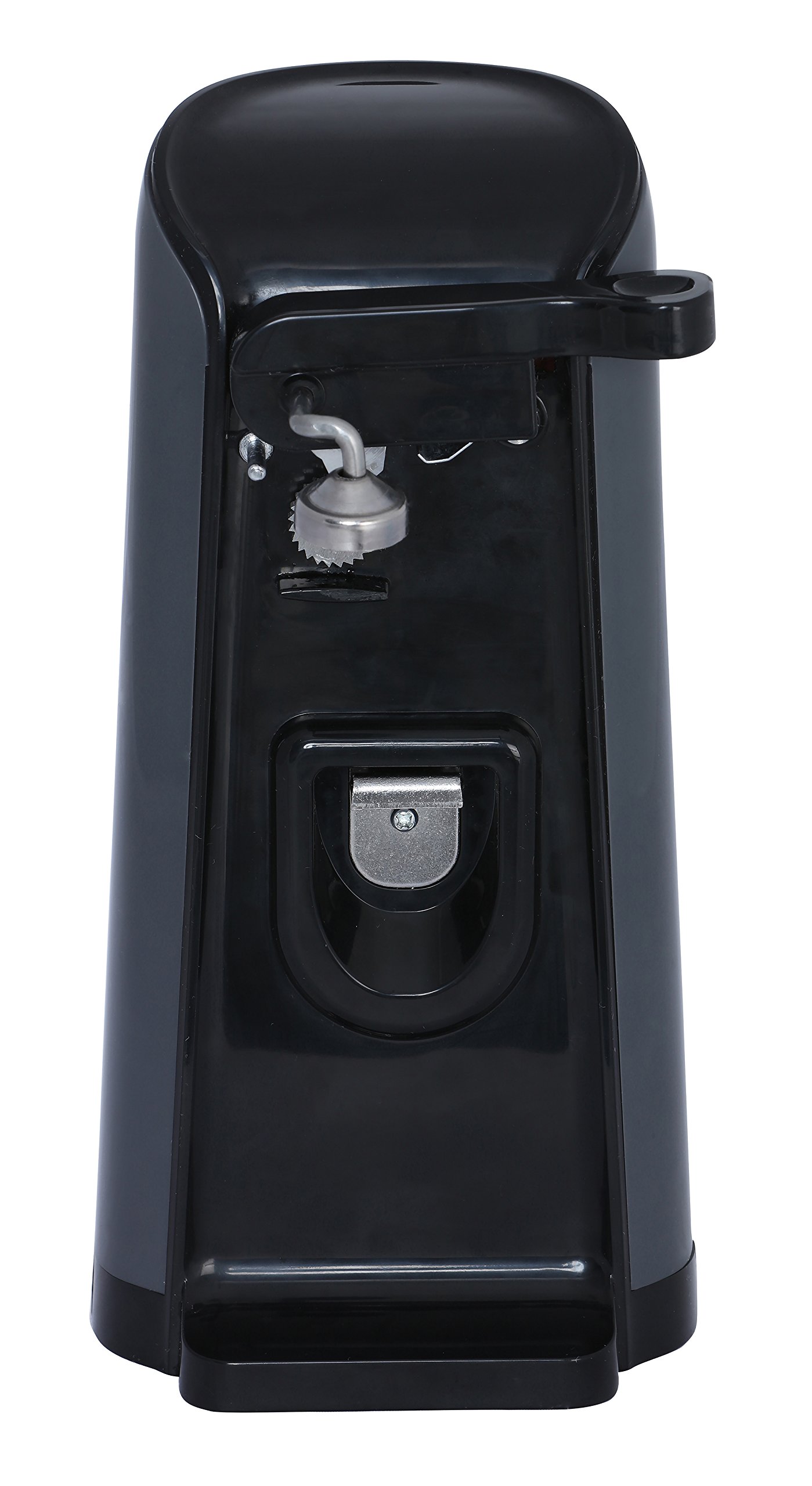 Brentwood Automatic Electric Can Opener - Hands-Free Operation, Black & Grey Design - Perfect for Kitchen, Camping, and Emergency Preparedness