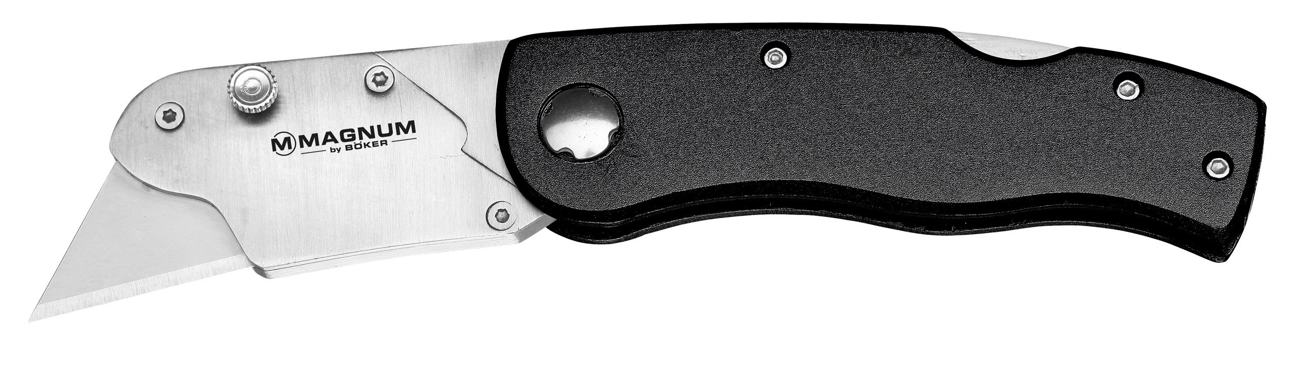 MAGNUM 01MB108 Multiblade II Folding Pocket Knife - Black Tactical Knife for Camping, Hiking & Outdoor Survival