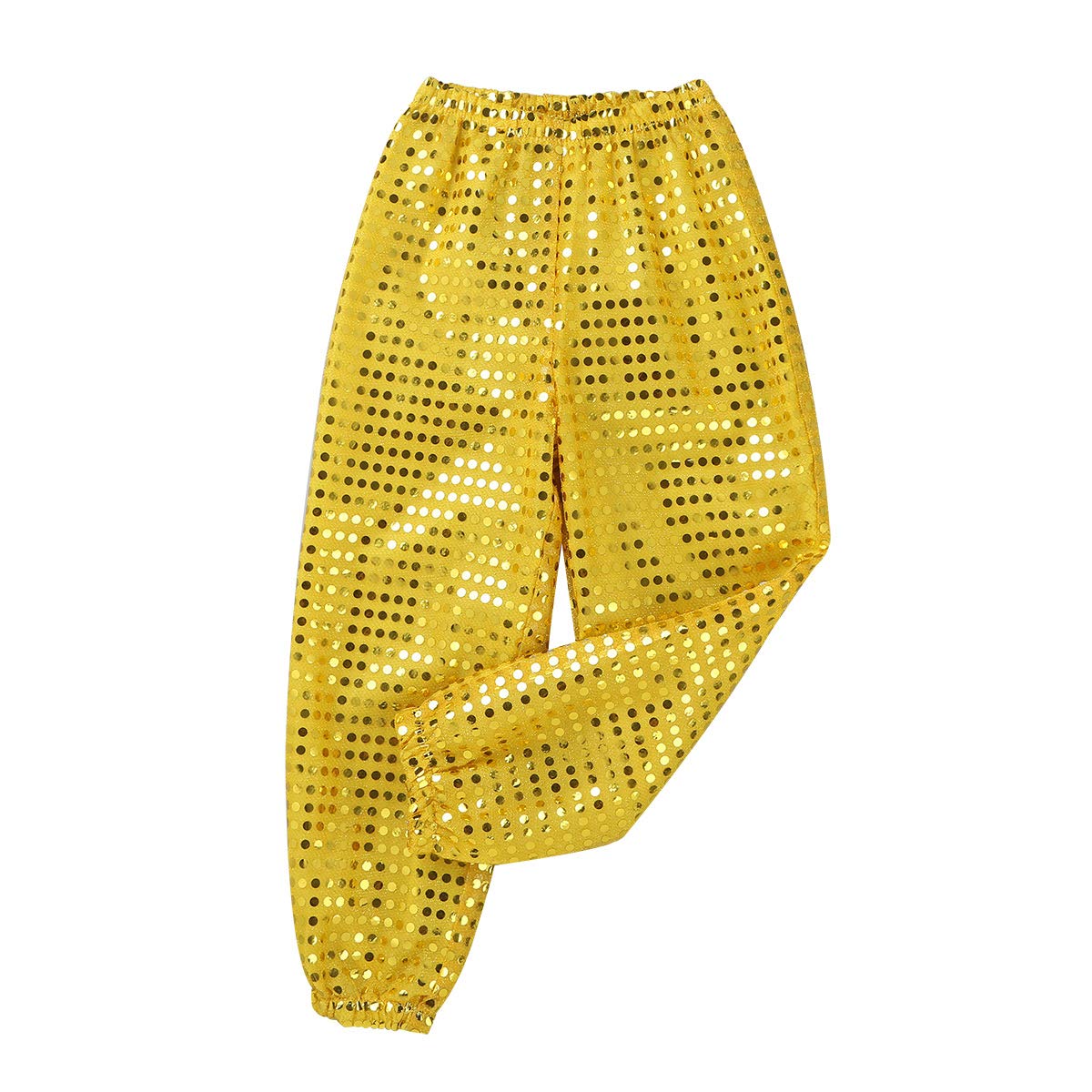 YEAHDOR Kids Glitter Sequins Hip Hop Jazz Dance Pants - Boys & Girls Street Dance Costume for Group/Solo Competition | Perfect for Performances, Recitals & Dance Classes