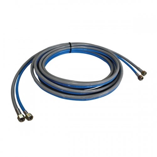 Metal Braided Garden Hose - Durable & Flexible Media Spray Hose for Outdoor Watering, Car Washing, and Lawn Care