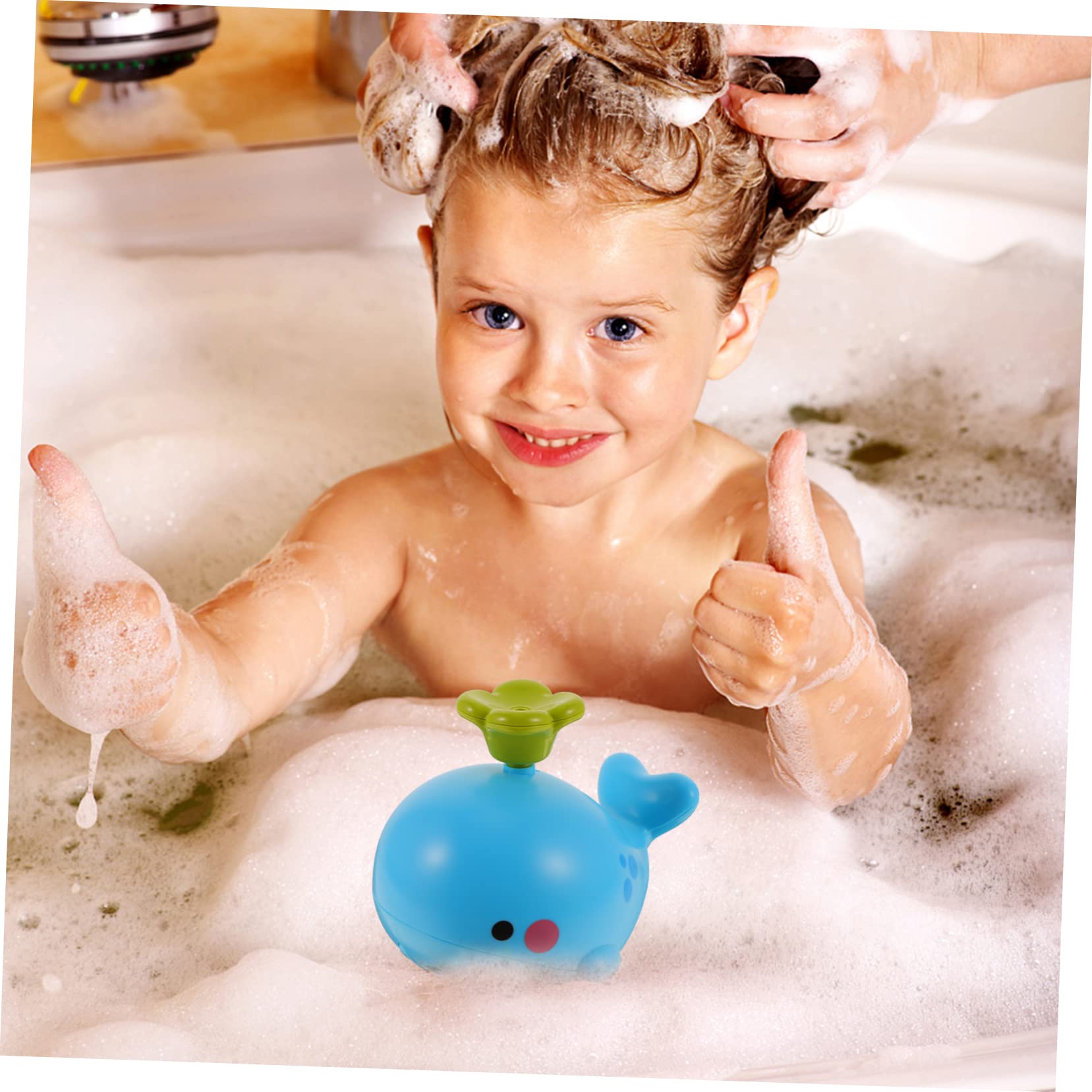 UPKOCH 4 Pack Floating Electric Shower Head Toys - Water Sprinkler Bath Toys for Kids, Fun Bathtime & Pool Playtime, Durable Plastic Design for Toddlers & Children