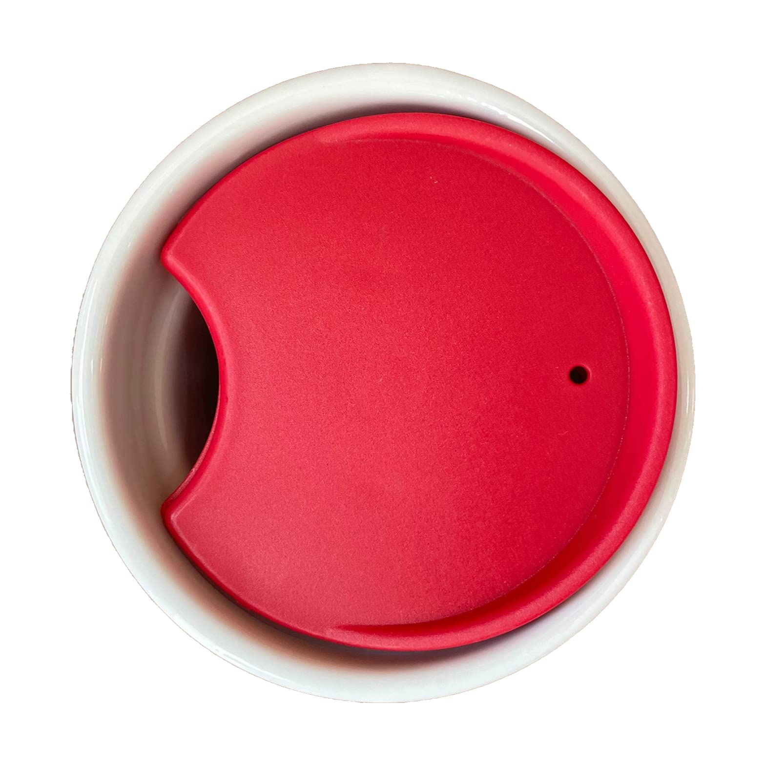 MIE Replacement Lid for Coffee Mug & Tea Cup - Compatible with Starbucks Ceramic Travel Mug 10oz/12oz/16oz - Tumbler Lid, Mug Lid, Cup Lid - Perfect for Travel, Office & Home Use