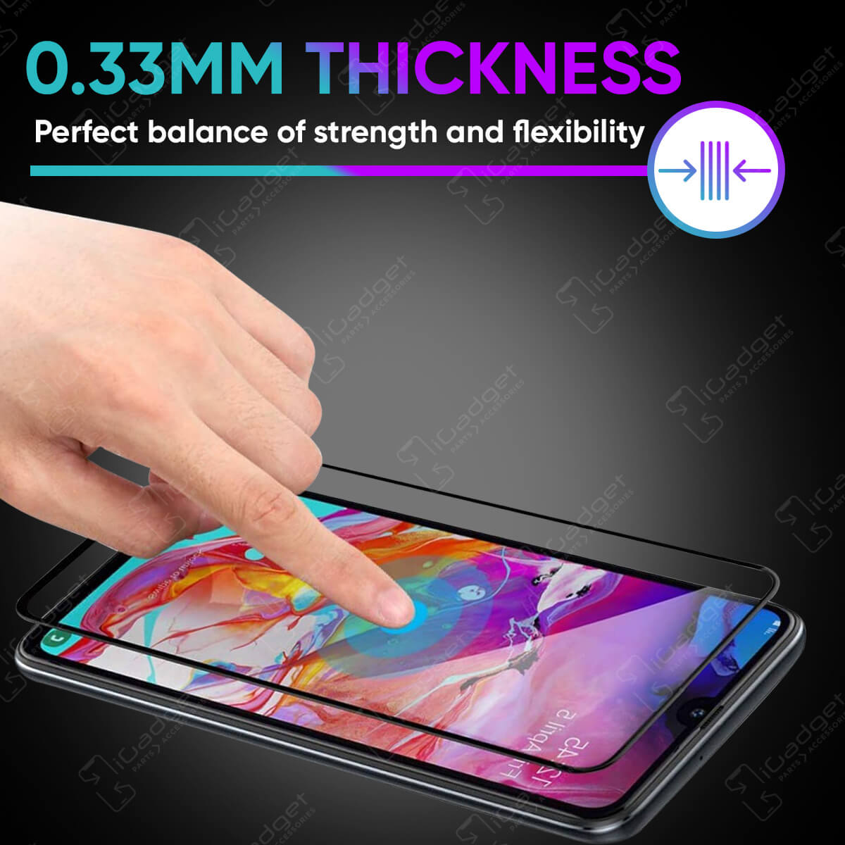 Samsung Galaxy A53 5G Screen Protector - 3D Ultra Clear Full Coverage Tempered Glass for Anti-Scratch & Anti-Fingerprint - Perfect for Gaming, Browsing & Daily Use