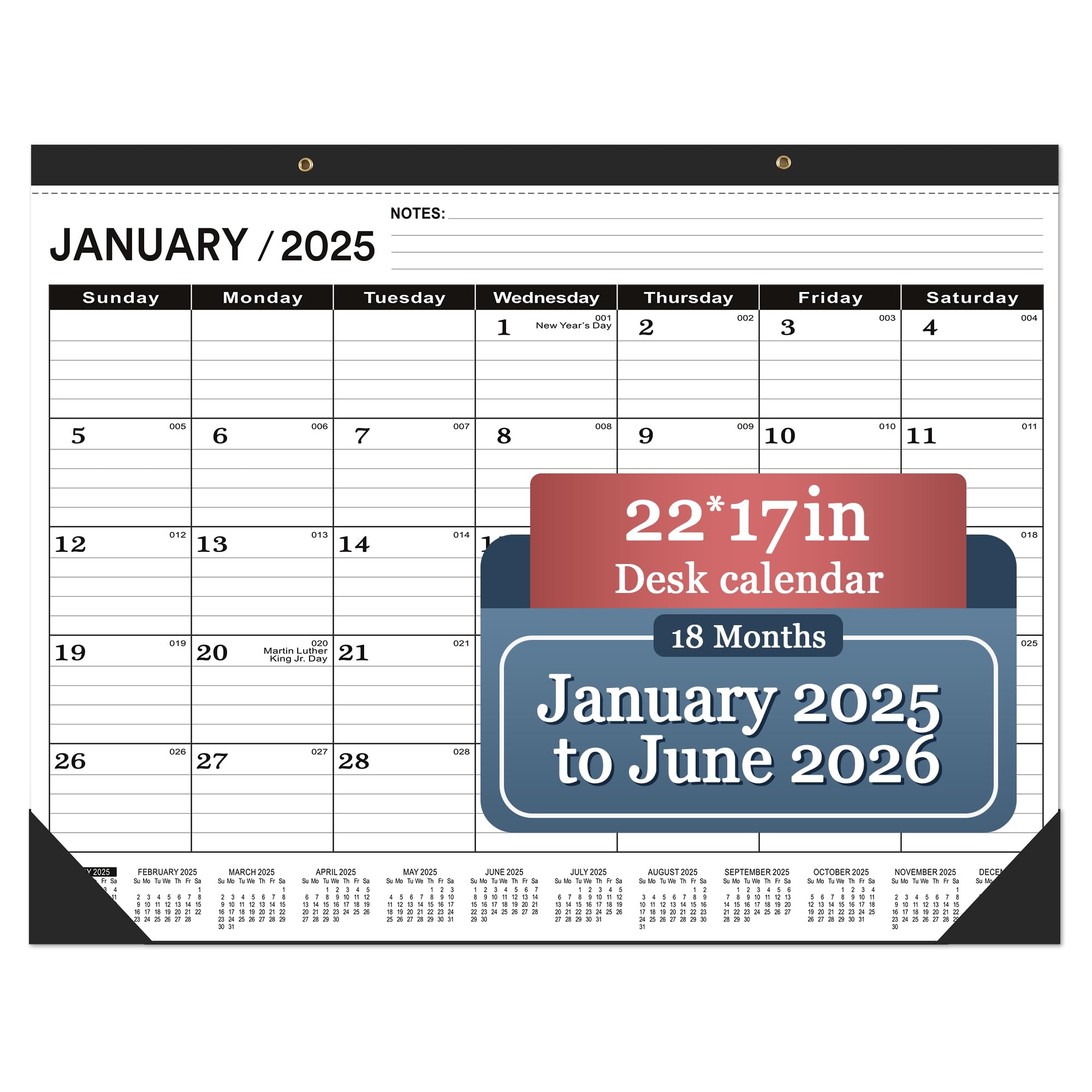 2025-2026 Large Desk Calendar 22