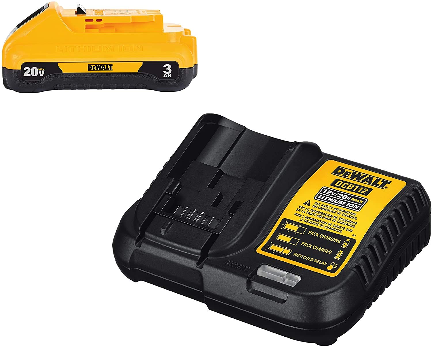 DEWALT 20V MAX XR Cordless Palm Sander with Variable Speed, 1/4-Inch Sheet, 3-Ah Battery & Charger Kit (DCW200B & DCB23C) - Perfect for Woodworking, Sanding Furniture, DIY Projects & Home Renovations