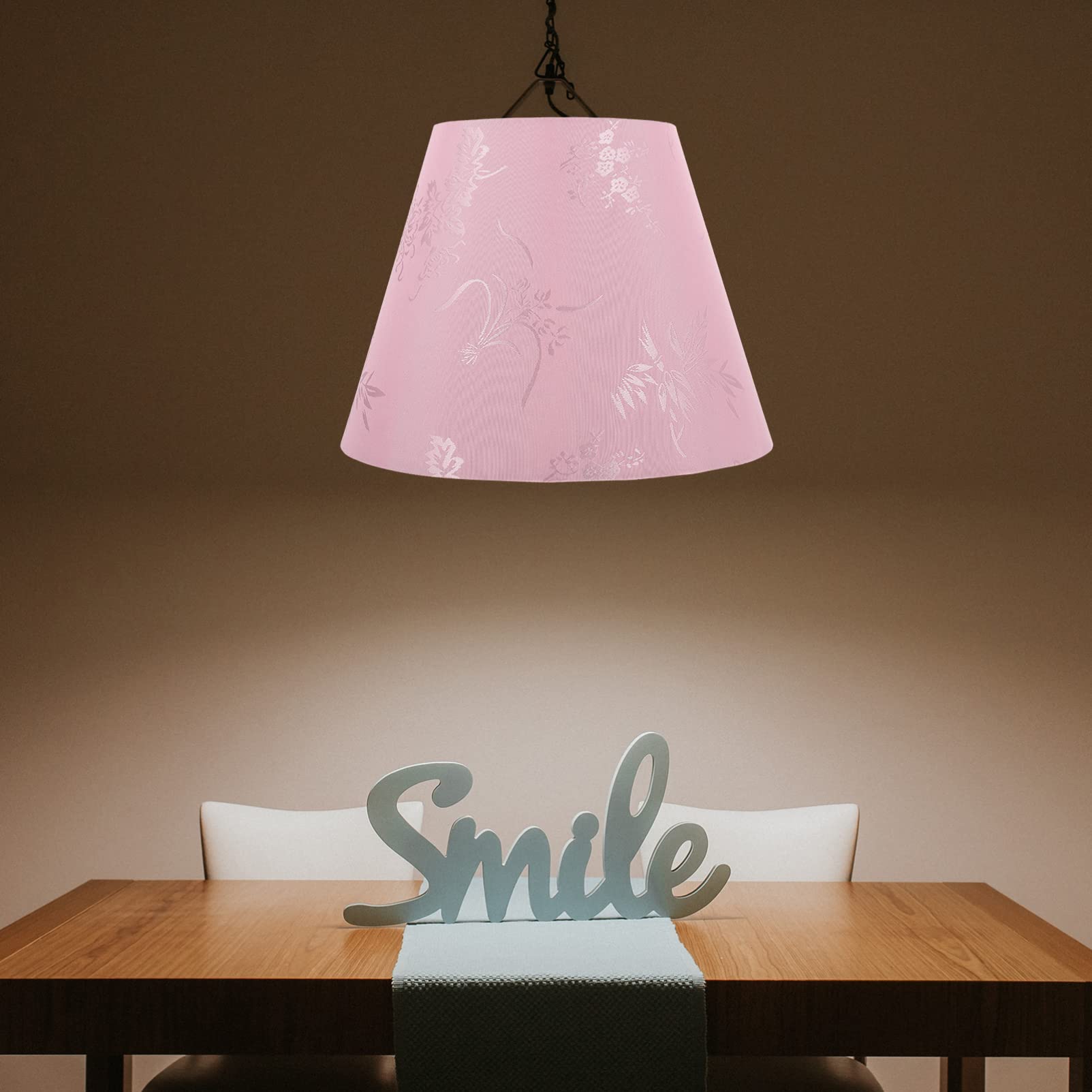 Beaupretty Square Drum Fabric Lamp Shade Cover - Clip On Chandelier Light Shade for Floor Lamps, Wall Lamps & Candle Lights | Home Decor Lighting Accessory for Living Room, Bedroom & Office