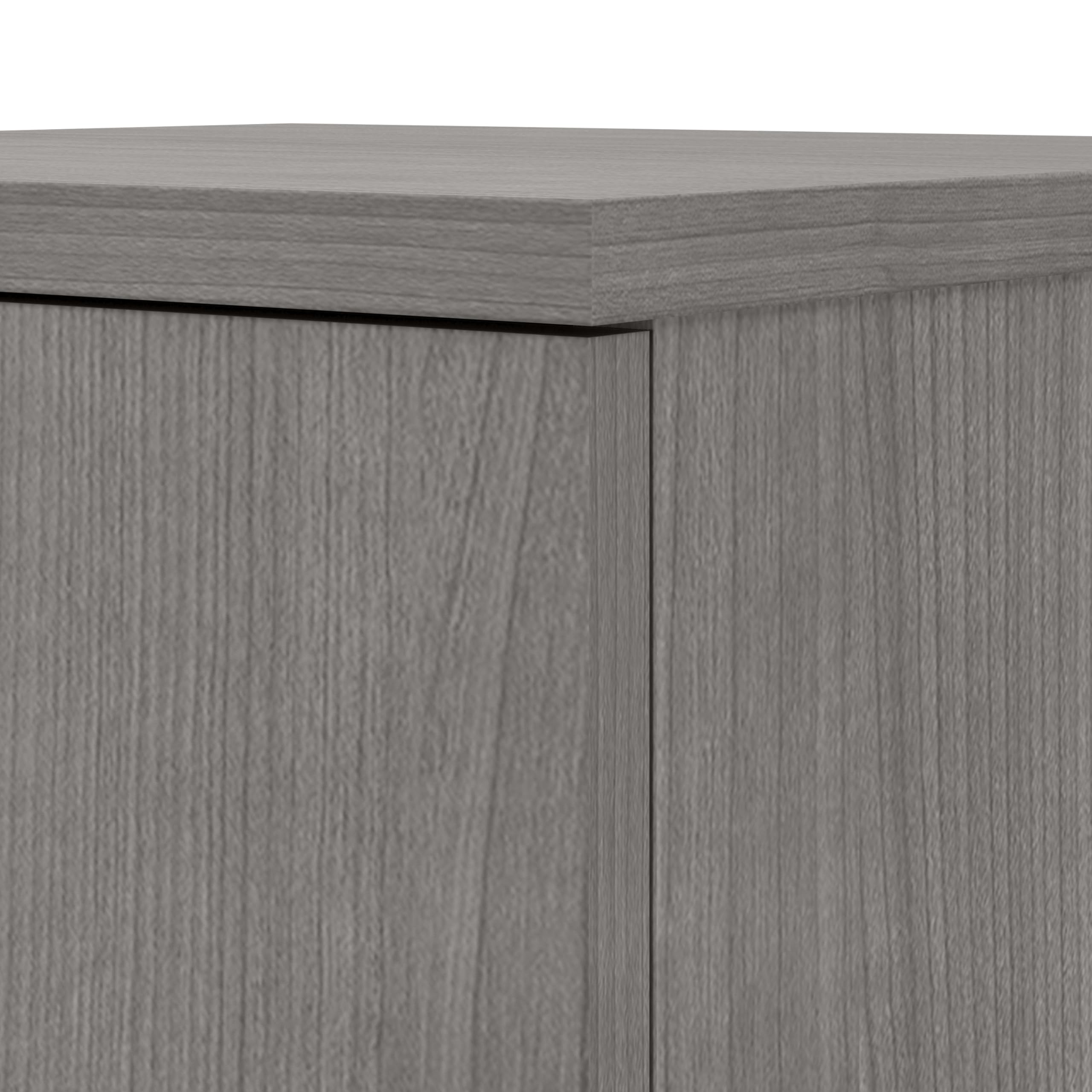 Bush Business Furniture Universal Storage Closet Organizer with Doors & Shelves - Platinum Gray | Office & Home Organization Solution for Files, Supplies & Accessories