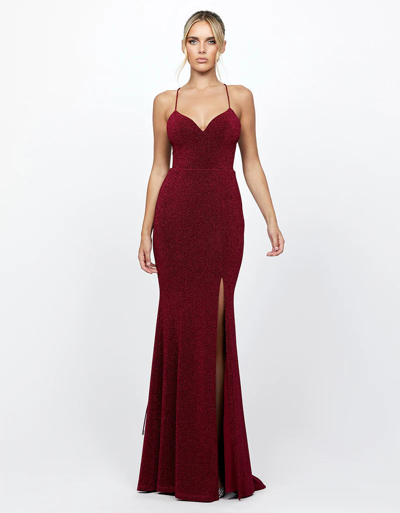 Ellen Strappy Back Maxi Dress - Women's Elegant Long Flowy Summer Dress for Beach, Wedding & Evening Party