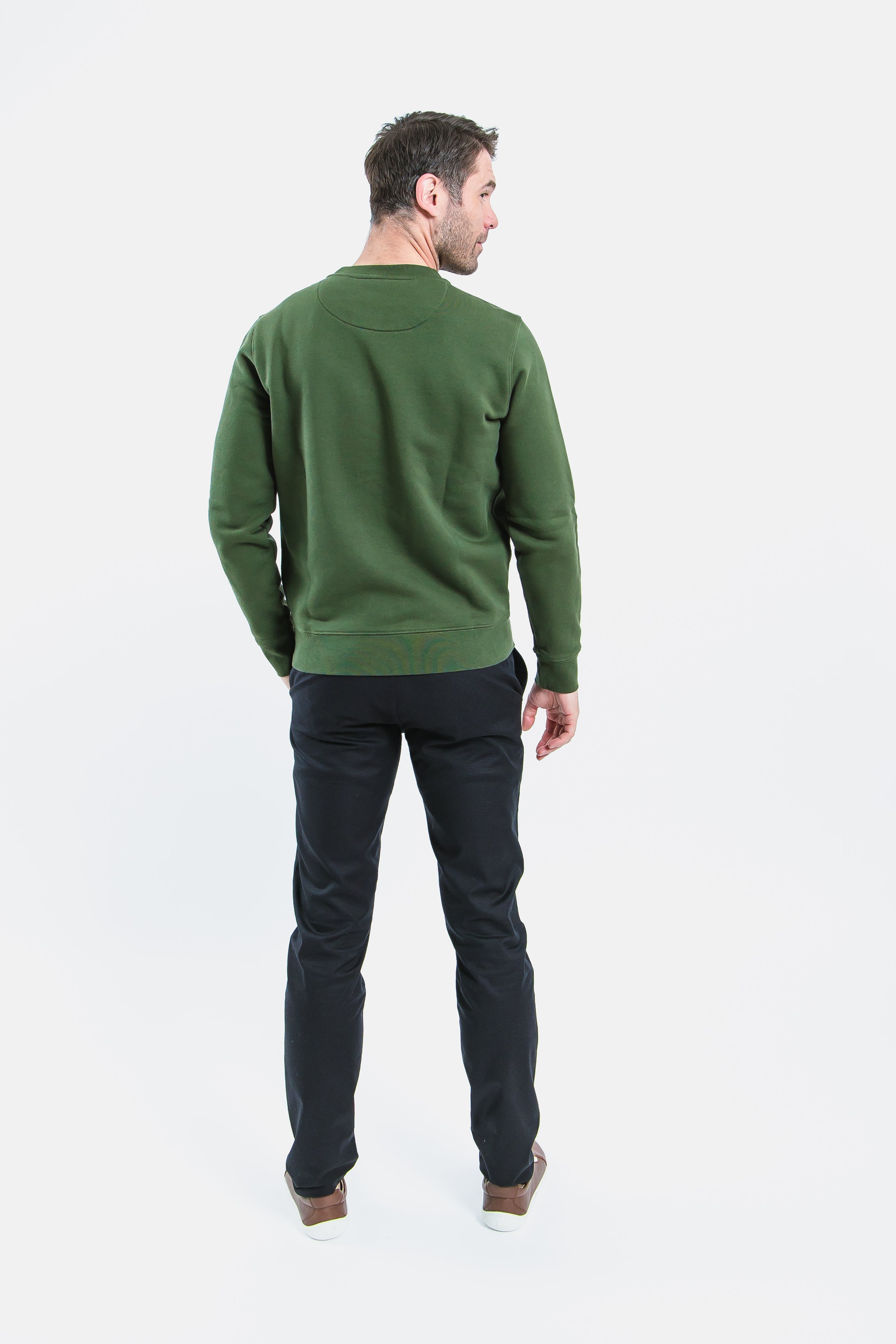 Men's Be Lenka Essentials Sweatshirt - Dark Green | Comfortable Casual Wear for Everyday & Outdoor Activities