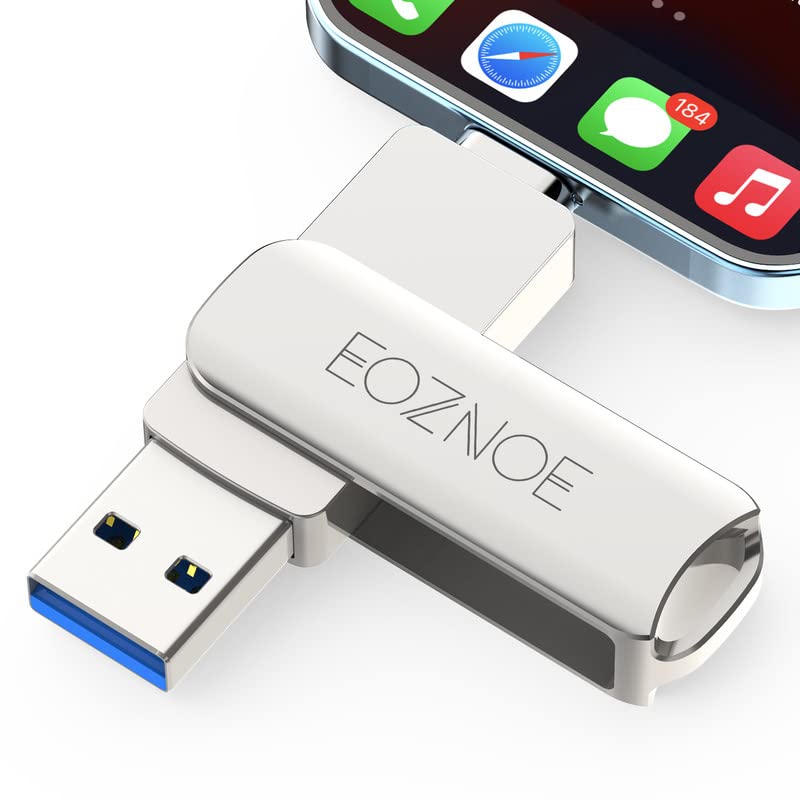 256GB USB Flash Drive for Phone - High-Speed Photo Stick External Storage for Android, iPhone, iPad & PC - Save More Photos & Videos - Perfect for Travel, Work & School Backup