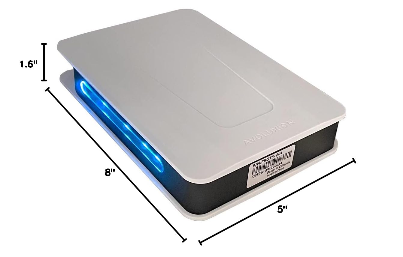 PRO-T5 Series 4TB USB 3.0 External Hard Drive for PS5 & Gaming - Portable Storage Solution with Fast Data Transfer (White) | 2 Year Warranty | Perfect for PS5 Game Storage, PC Gaming & Backup