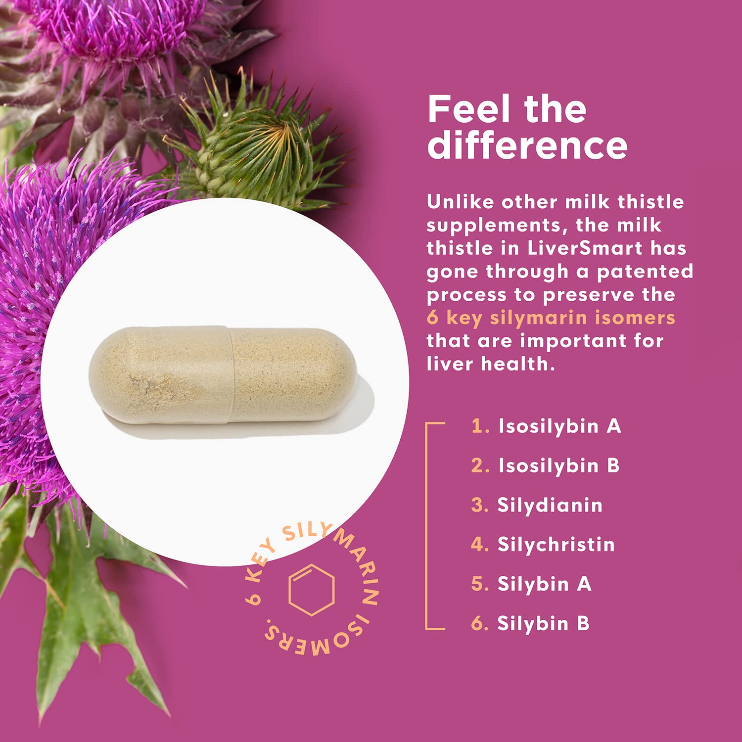LiverSmart - Liver Cleanse & Repair Supplement with Milk Thistle, Artichoke & Dandelion - Detox & Support Liver Health with Silymarin, Beet Root & Yellow Dock Root - Natural Formula for Liver Renewal & Detoxification (60 Capsules) - Perfect for Post-Holiday Cleansing & Alcohol Recovery