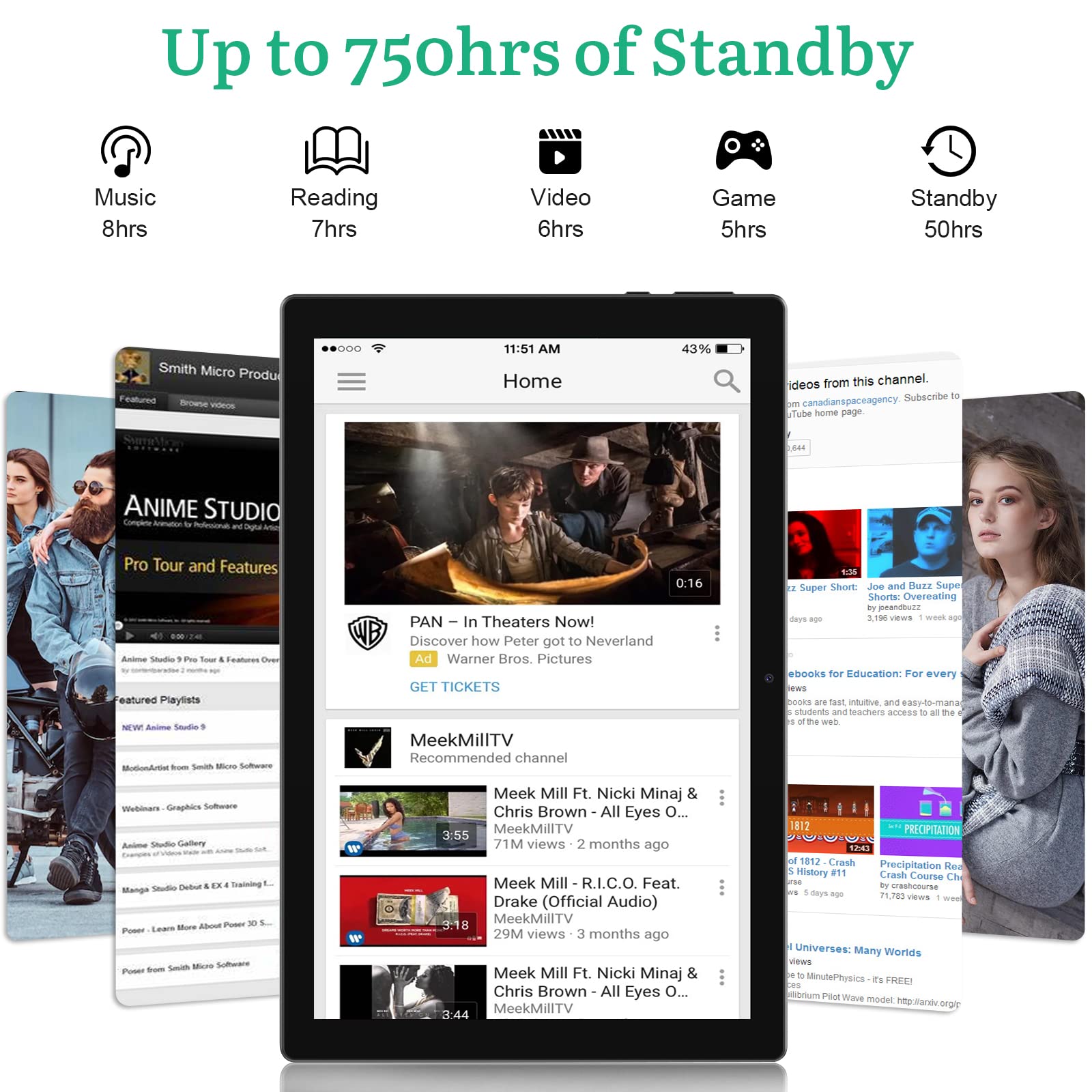 2024 Newest 10 Inch Android 13 Tablet - 12GB RAM 128GB ROM (1TB Expandable) 2-in-1 Tablet PC with Keyboard, Quad-Core 2.0GHz Processor, HD Touchscreen, 5G WiFi 6, BT 5.0, 8MP Camera - Perfect for Work, Study & Entertainment