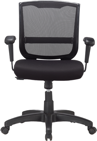 Eurotech MT4500 Mesh/Fabric Task Chair - Ergonomic Office Chair with Adjustable Height & Lumbar Support for Home & Office Workspaces