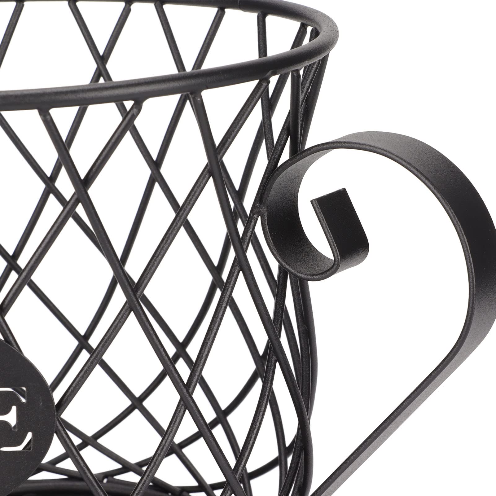 Premium Black Iron Coffee Pod Holder - Multipurpose Organizer for Home & Office - Perfect for Keurig, Nespresso & Single-Serve Coffee Machines