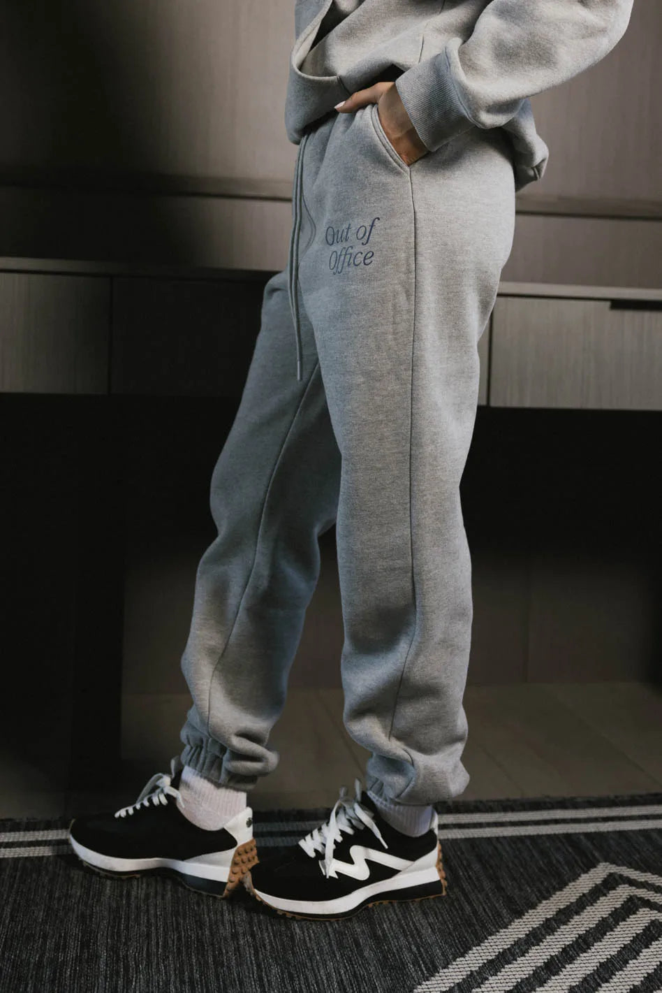 Comfy Out of Office Sweatpants for Women - Heather Grey Lounge Pants | Perfect for Home, Yoga & Relaxation | FINAL SALE