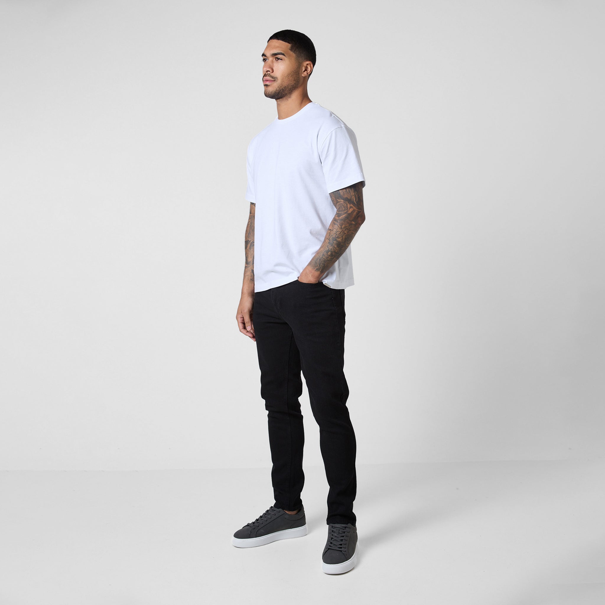2 Pack Slim Fit Denim Jeans for Men - Black & Grey Washed Styles | Comfortable Stretch Denim Pants for Casual Wear, Work & Everyday Outfits