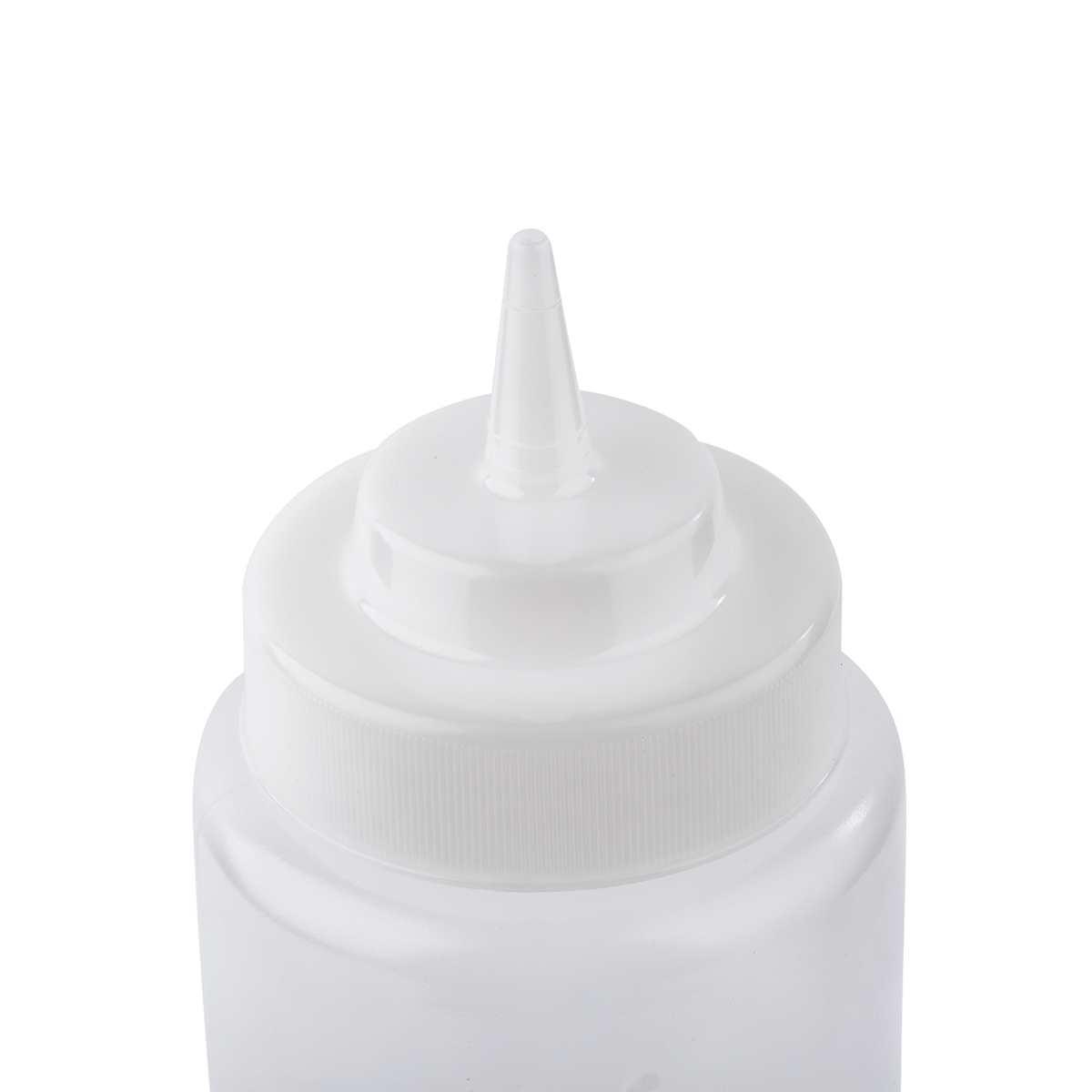 TableCraft 3263C 32 Oz Wide Mouth Squeeze Bottle - Durable Plastic Condiment Dispenser for Sauces, Dressings & Oils - Perfect for Restaurants, Catering & Home Kitchen Use