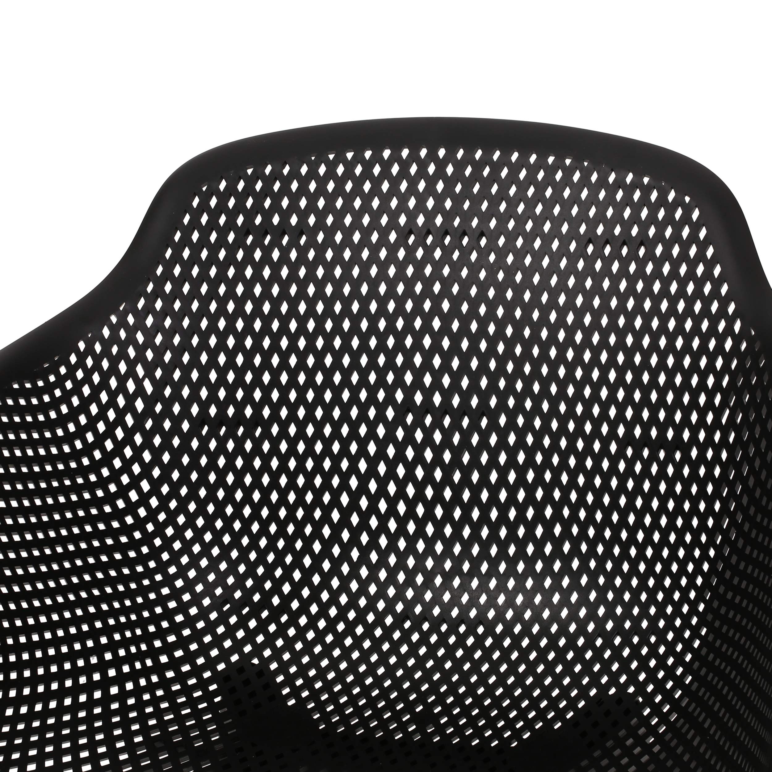 Christopher Knight Home Davina Outdoor Dining Chair Set of 2 - Weather-Resistant Polypropylene Patio Chairs in Black - Perfect for Backyard, Garden, and Poolside Dining