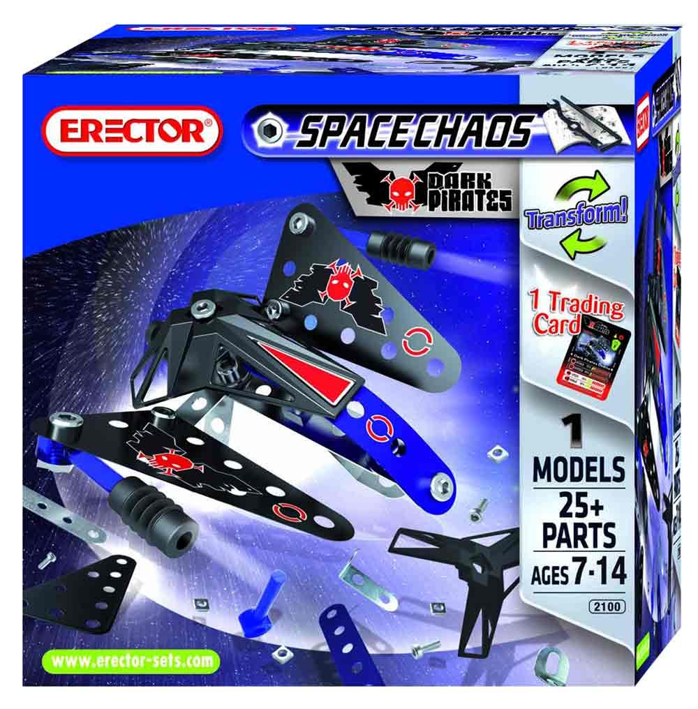 Erector Drones Space Chaos - Silver Force Drone for Kids & Adults | STEM Toy for Beginners | Indoor & Outdoor Flying Fun | Birthday Gift Idea
