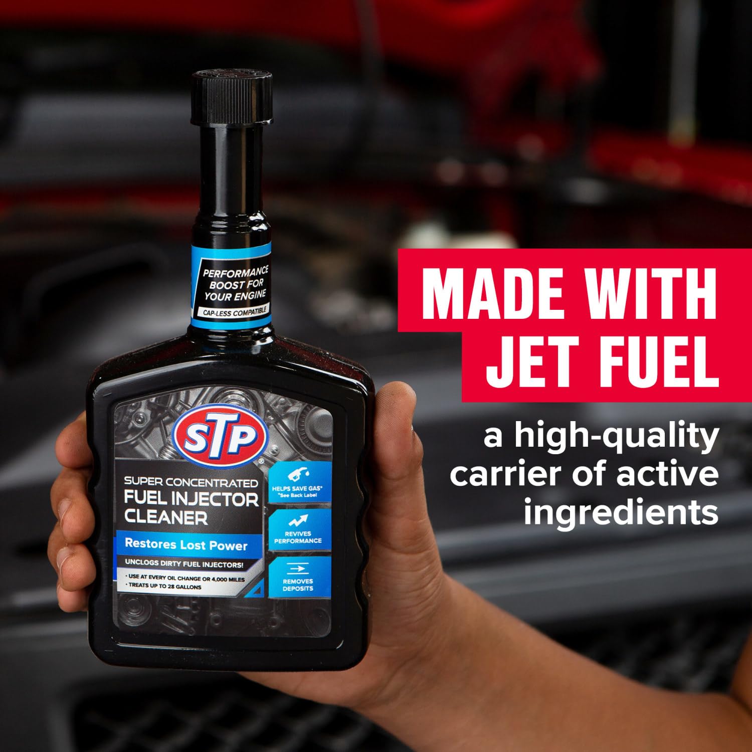 STP Super Concentrated Fuel Injector Cleaner - 12 Oz, Unclogs Dirty Fuel Injectors, Restores Engine Power & Performance - Ideal for Cars, Trucks & SUVs with Fuel Injection Systems