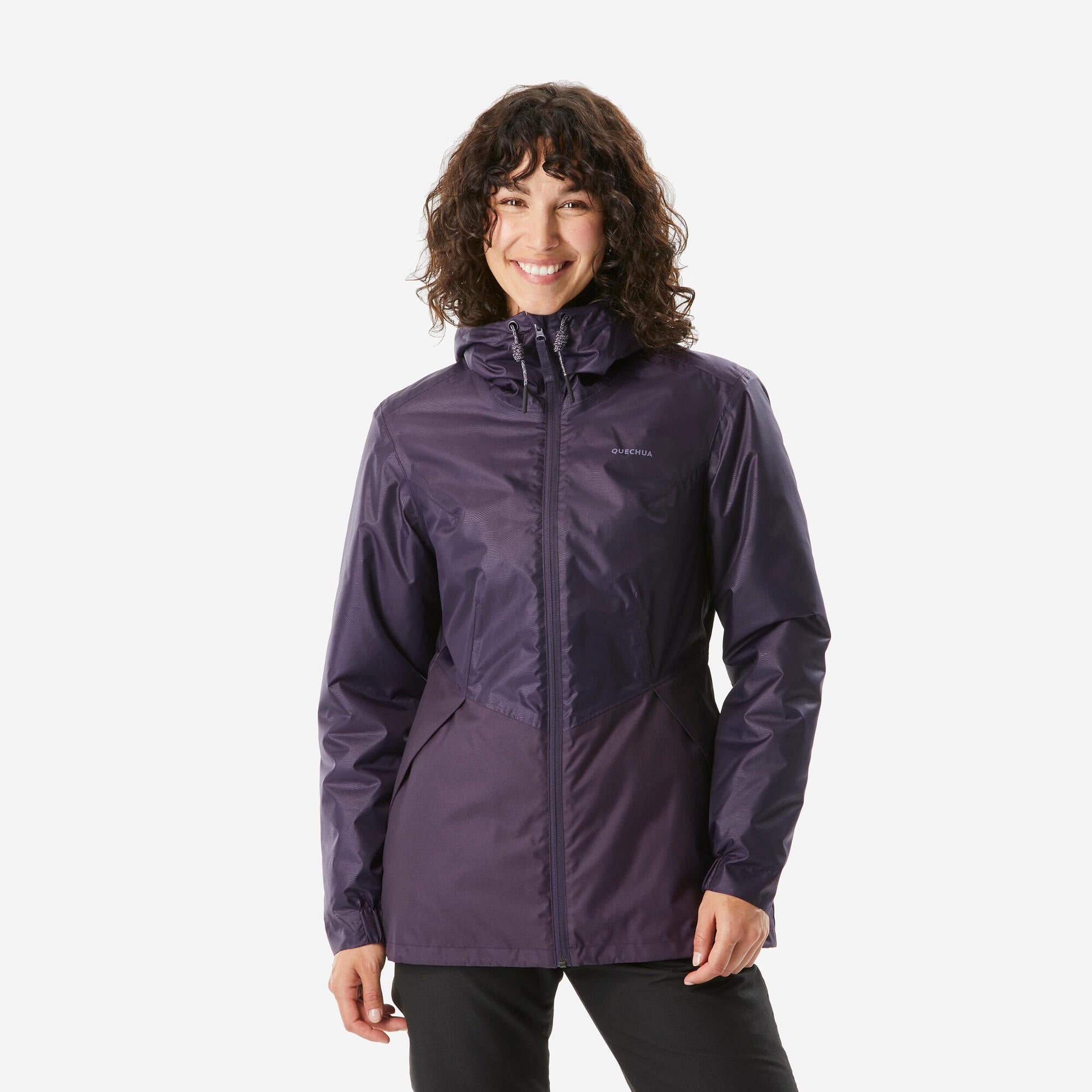 Quechua Women's SH100 Waterproof Winter Jacket - Insulated Cold Weather Coat for Hiking, Skiing & Outdoor Activities