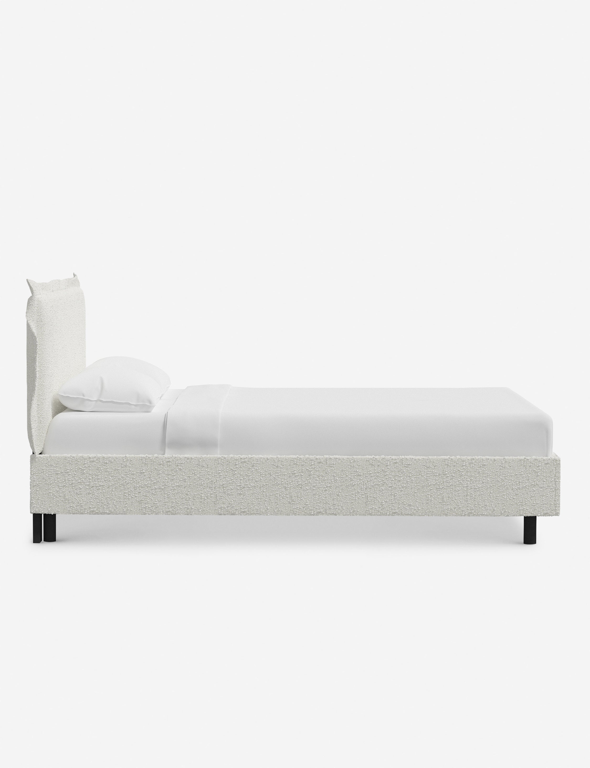 Elara Modern Platform Bed Frame - Queen Size, Wooden Slat Support, Sturdy & Noise-Free - Perfect for Bedroom, Guest Room, or Apartment