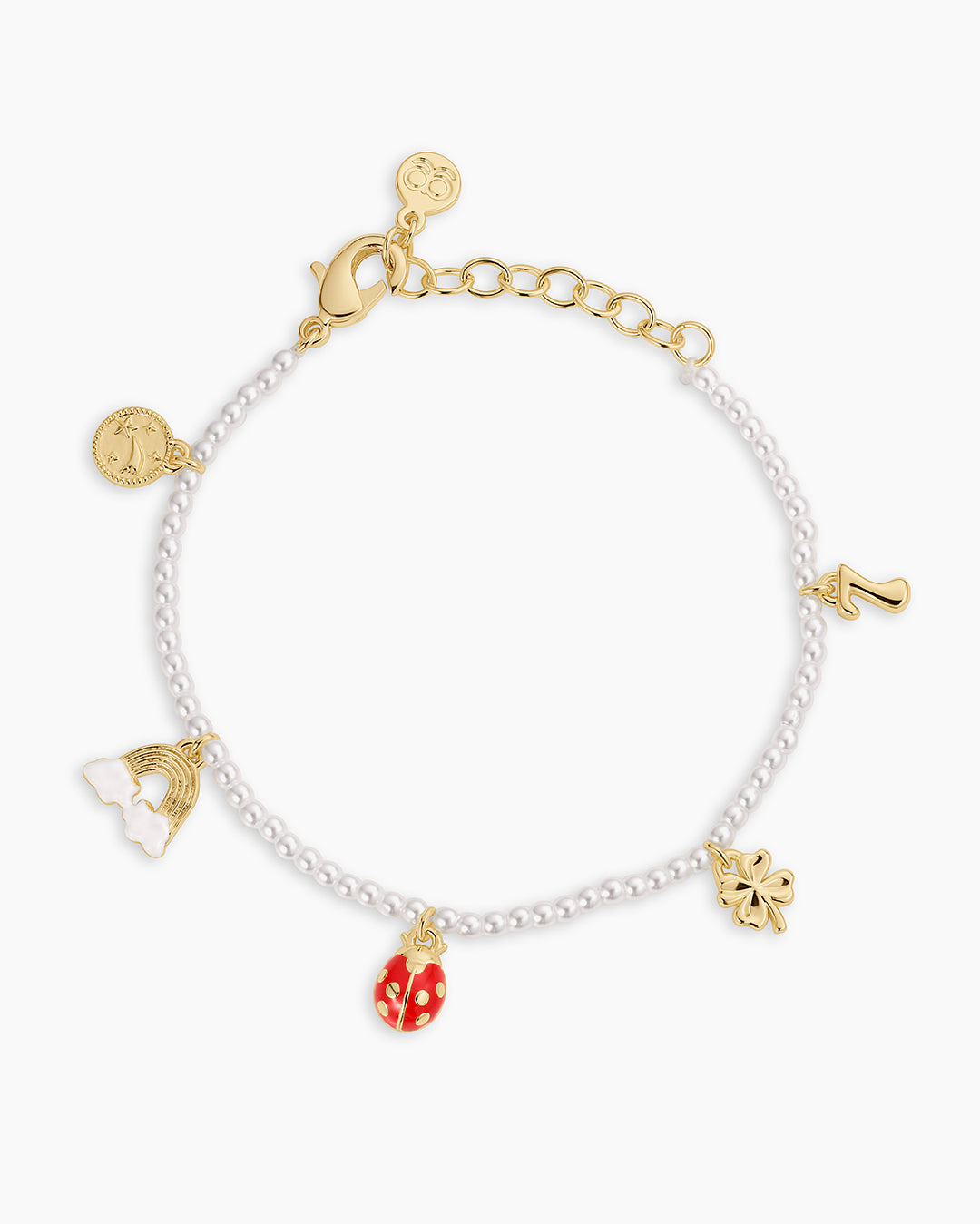 Lucky Mini Charm Bracelet for Women - Dainty Adjustable Gold & Silver Jewelry Gift for Her - Perfect for Birthday, Anniversary, Valentine's Day