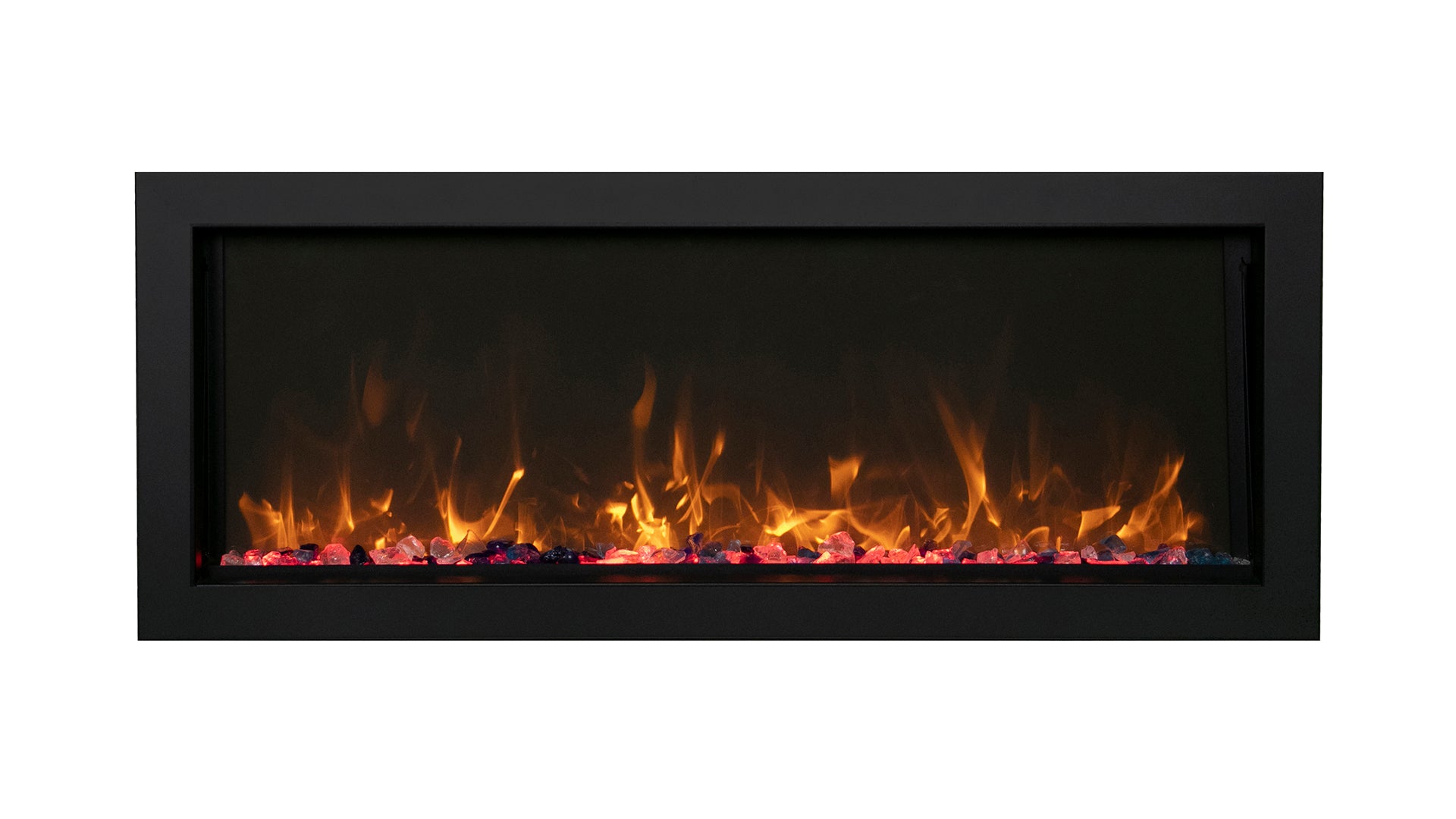 Amantii BI 40 SLIM OD Smart Electric Fireplace - Indoor/Outdoor Linear Design for Modern Homes | Perfect for Living Rooms, Patios & Decks