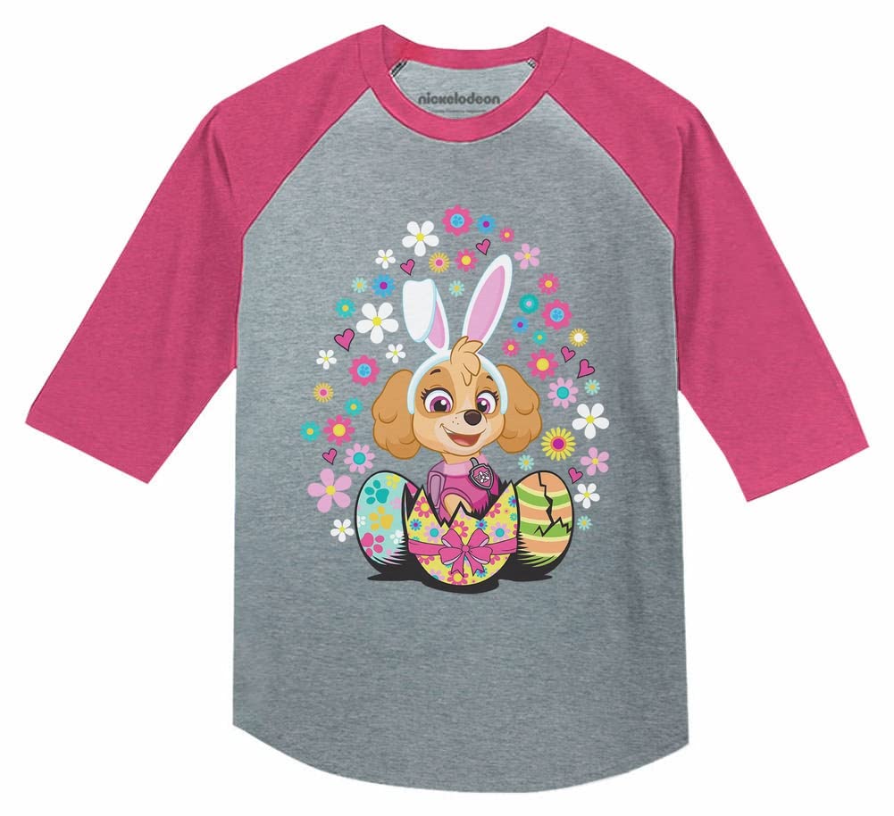 Tstars Easter Kids Shirt - Bunny 3/4 Sleeve Baseball Jersey for Toddlers - Perfect for Easter Egg Hunts & Spring Family Photos