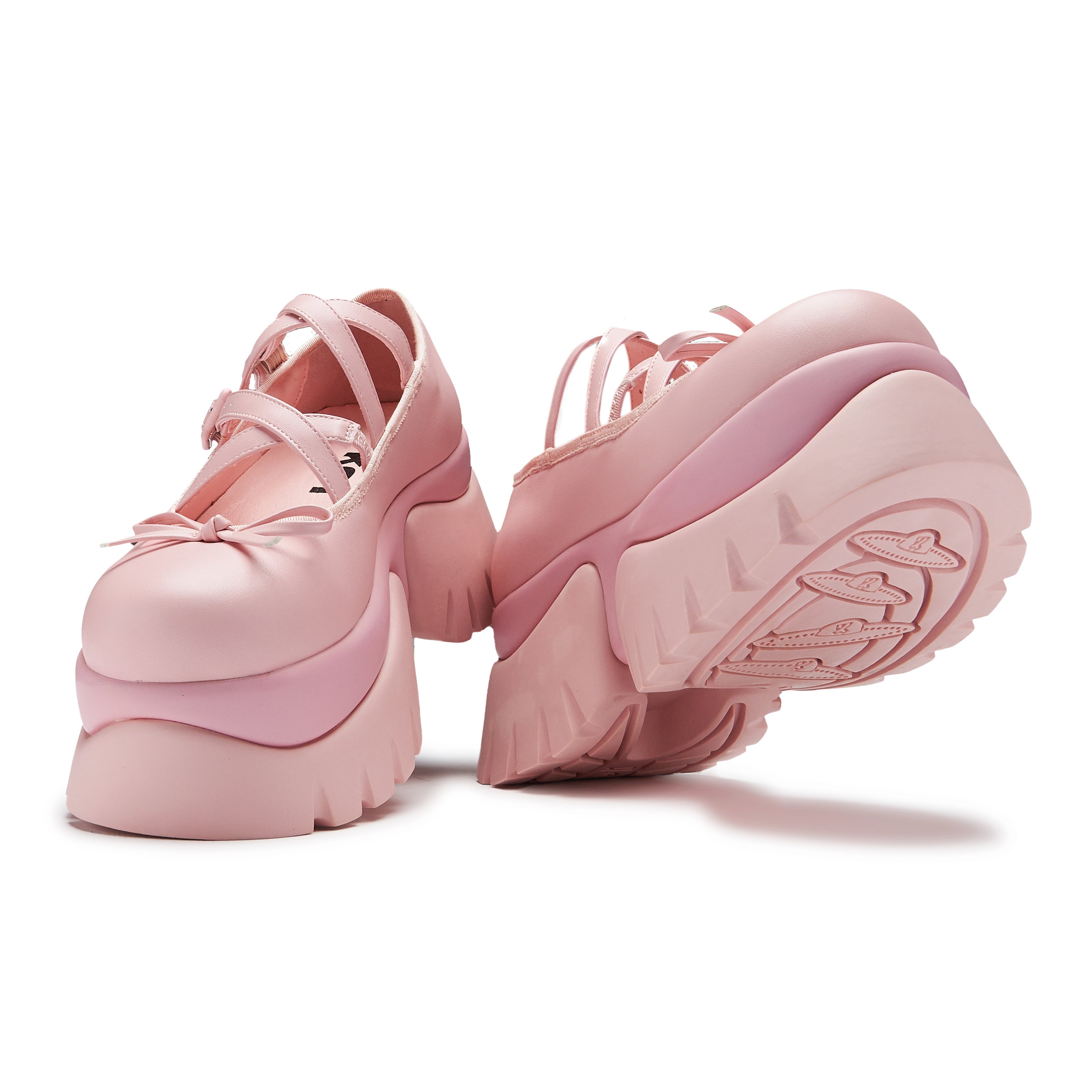 Margot Monster Platform Mary Janes - Pink Chunky Heel Shoes for Women | Cute Kawaii Fashion Footwear for Cosplay, Gothic Lolita & Everyday Wear