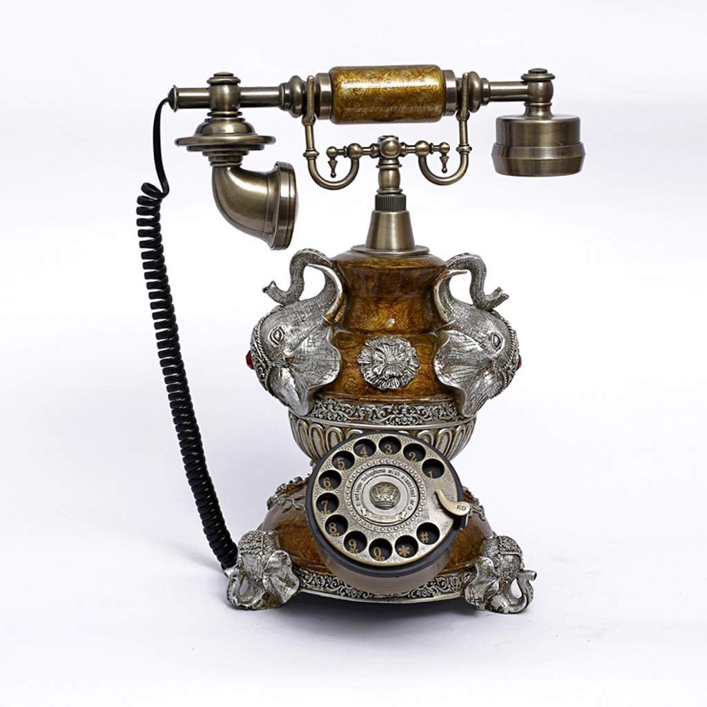 Vintage Antique Rotary Telephone - Retro Corded Phone for Home & Office Decor - Classic Design for Vintage Lovers - Perfect for Themed Parties, Photography Props, and Nostalgic Gifts